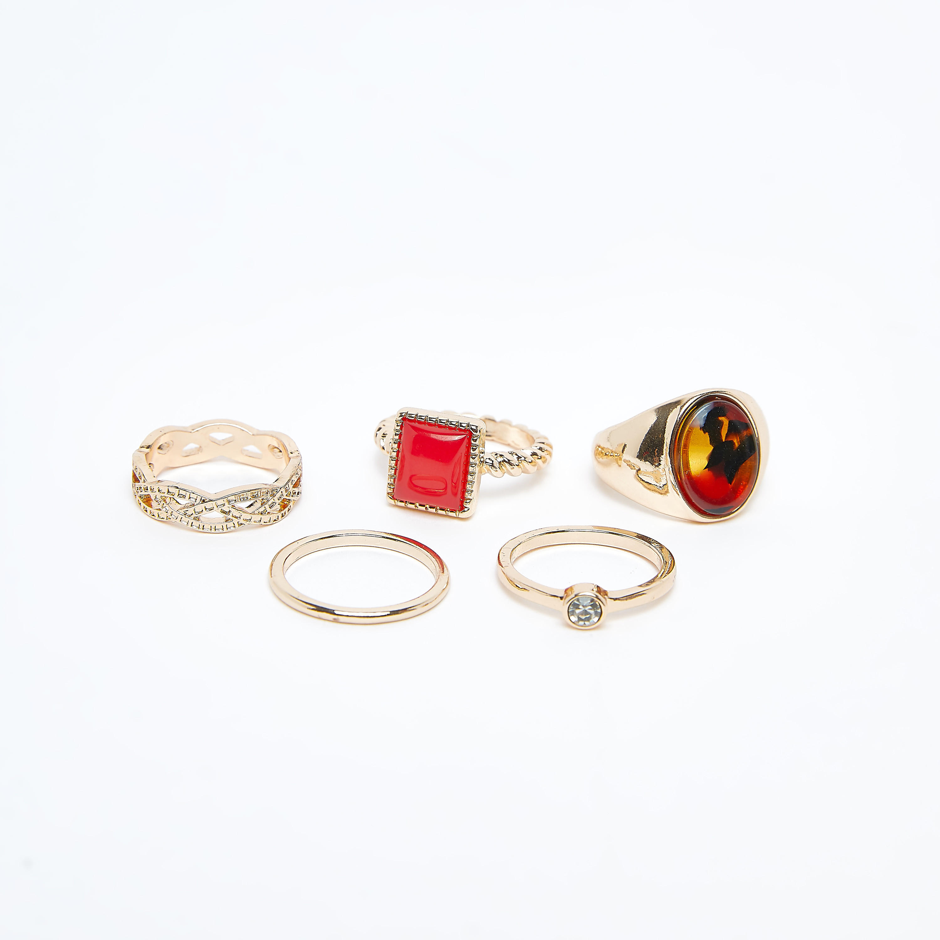 خواتم متنوعة- طقم من 5 قطع-women-watchesandjewellery-jewellery-rings-image-1