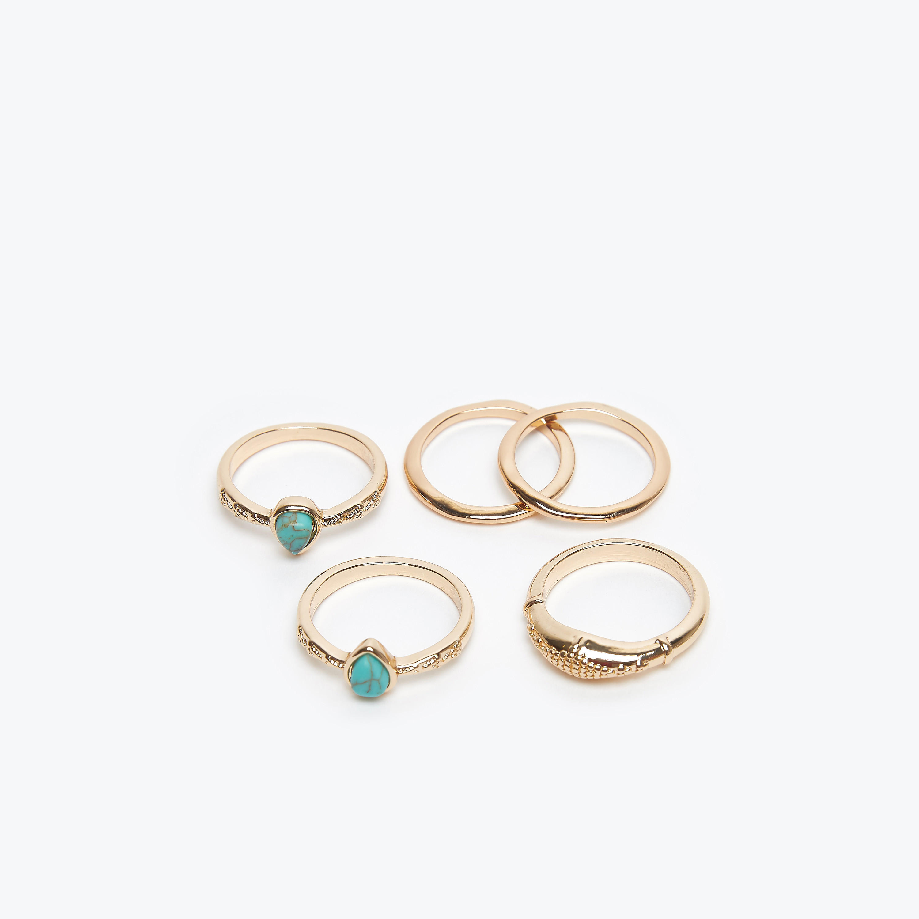 خواتم متنوعة- طقم من 5 قطع-women-watchesandjewellery-jewellery-rings-image-1