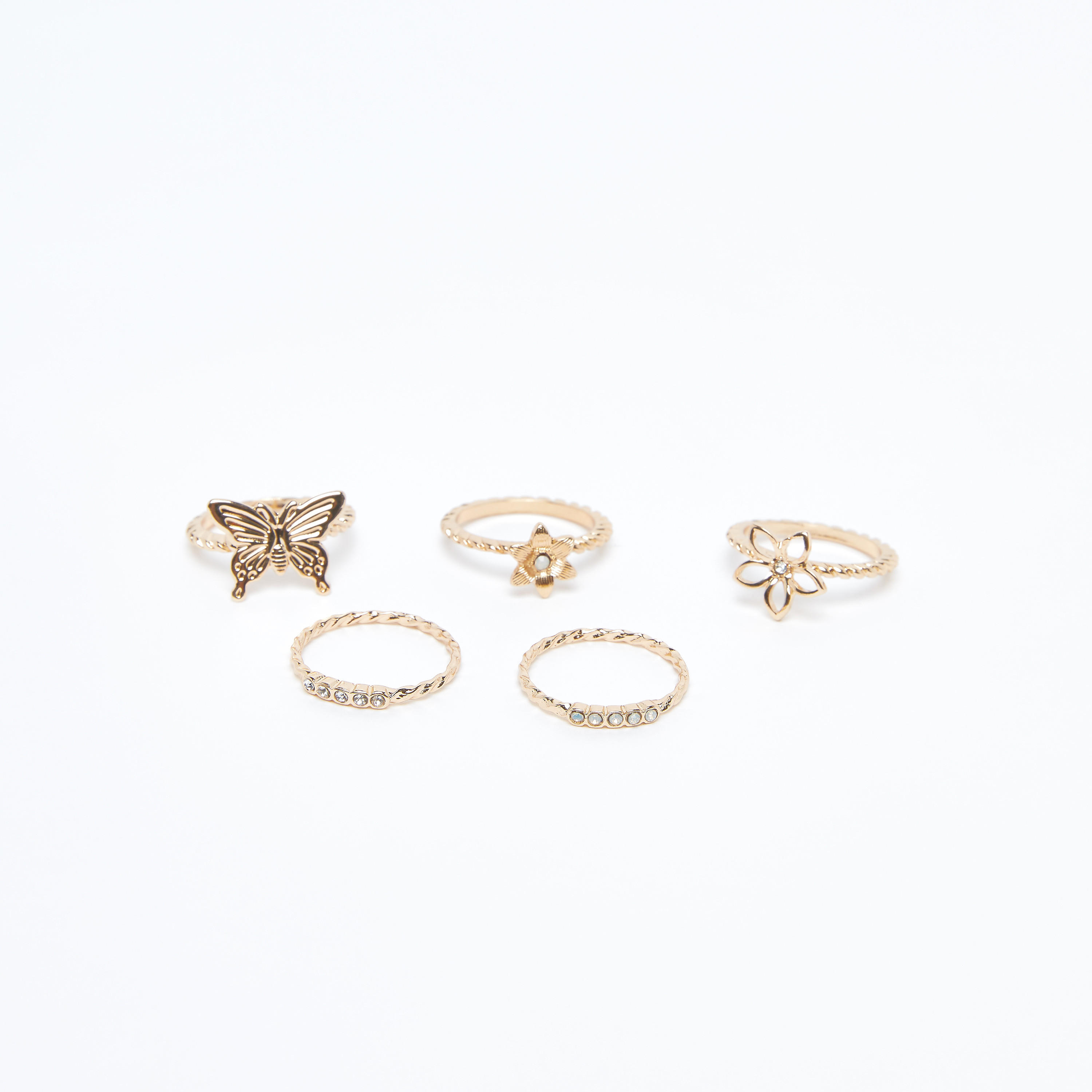 خواتم مزيّنة - طقم من 6 قطع-women-watchesandjewellery-jewellery-rings-image-1