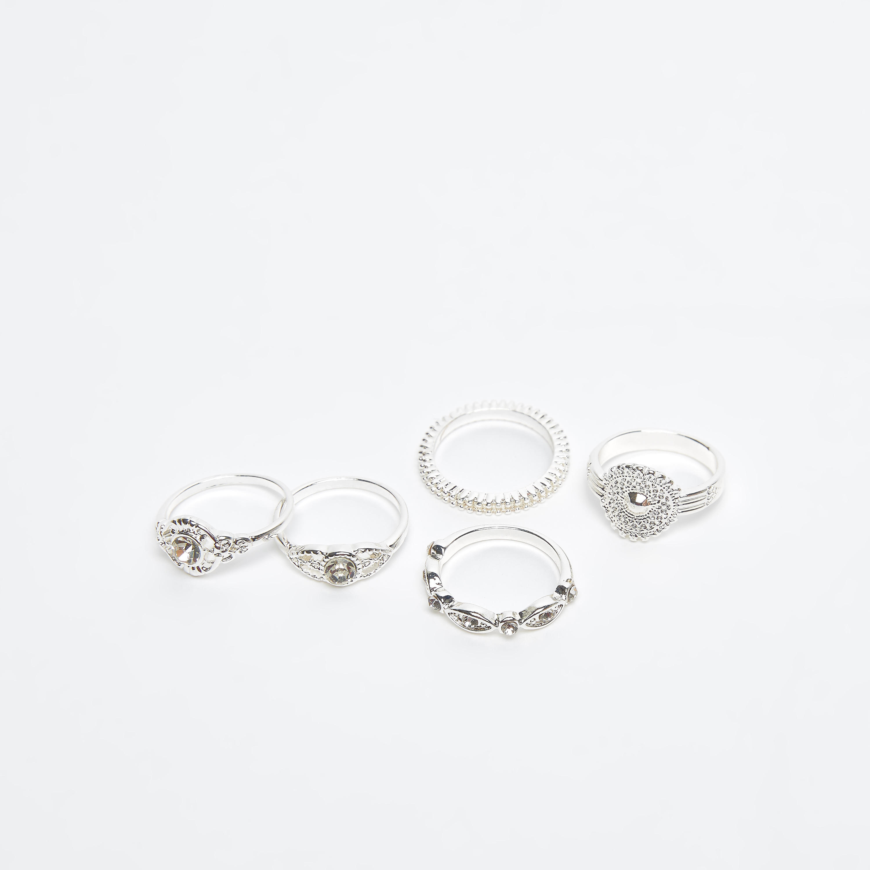خواتم متنوعة- طقم من 5 قطع-women-watchesandjewellery-jewellery-rings-image-1