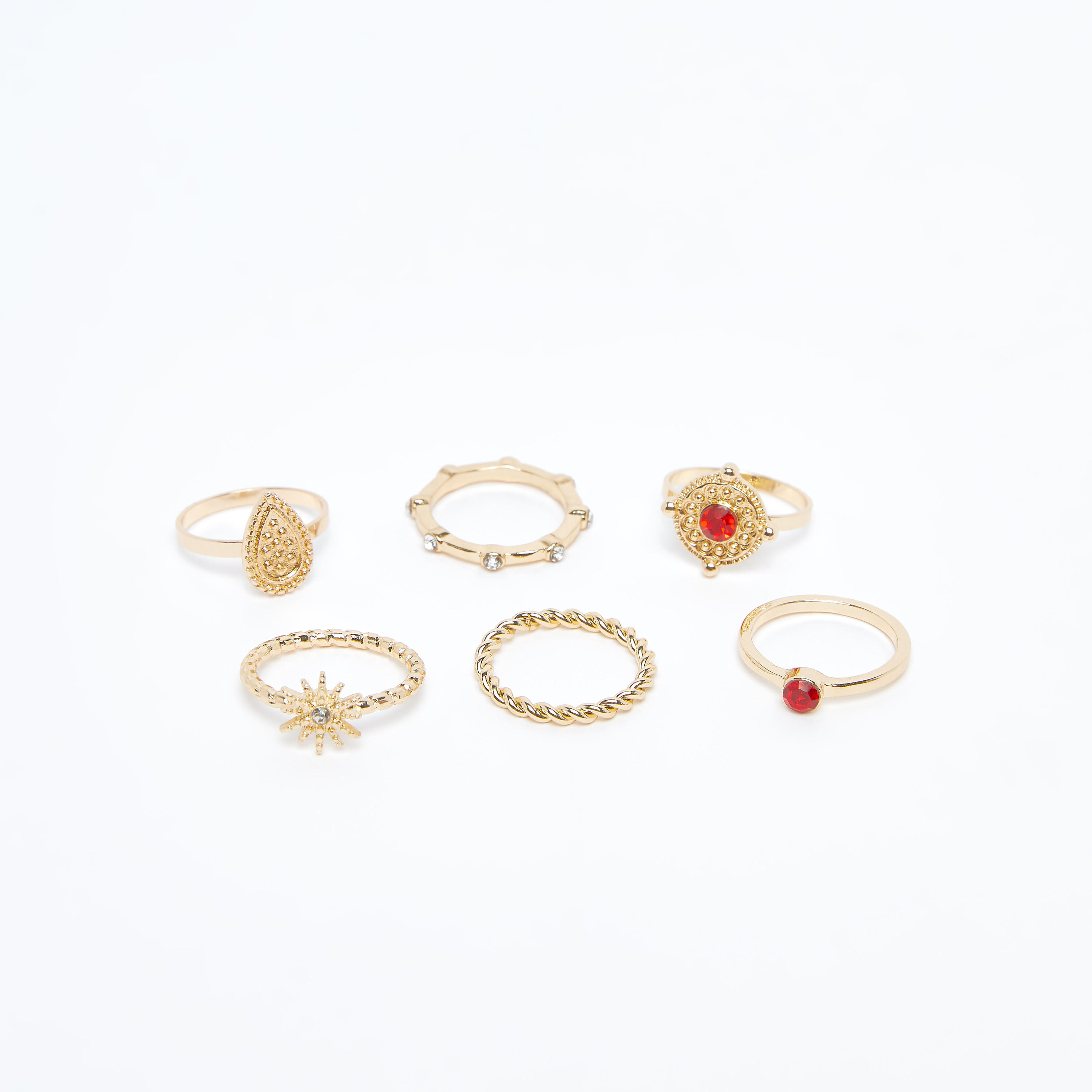 خواتم متنوعة- طقم من 6 قطع-women-watchesandjewellery-jewellery-rings-image-1