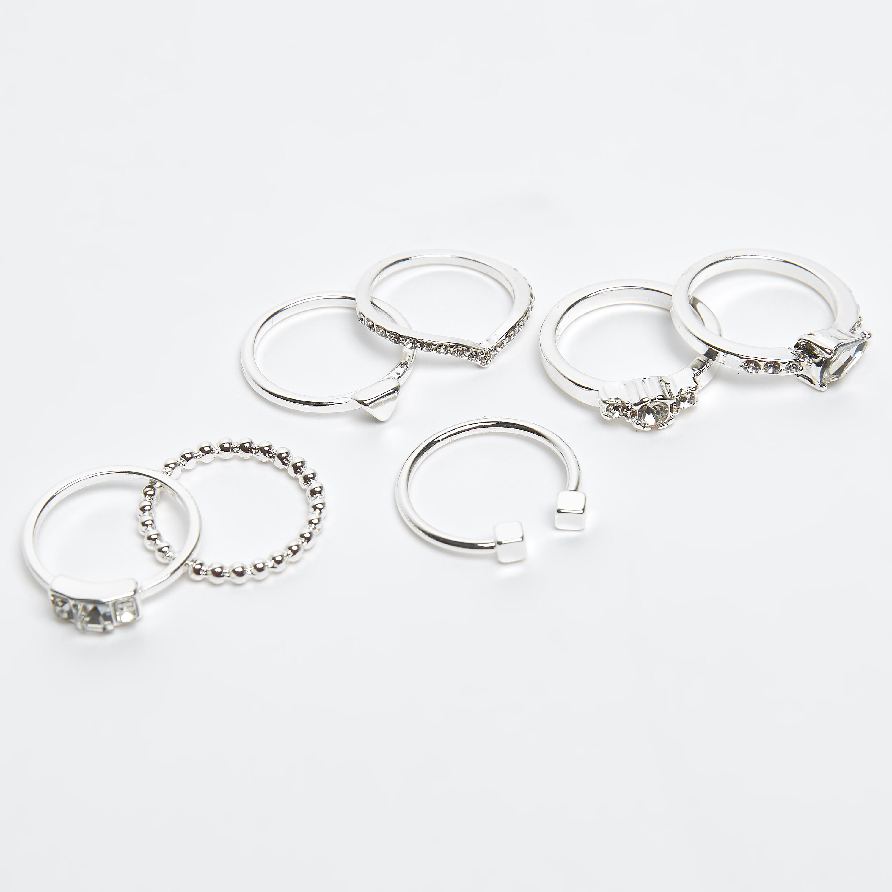 خواتم متنوعة- طقم من 7 قطع-women-watchesandjewellery-jewellery-rings-image-2