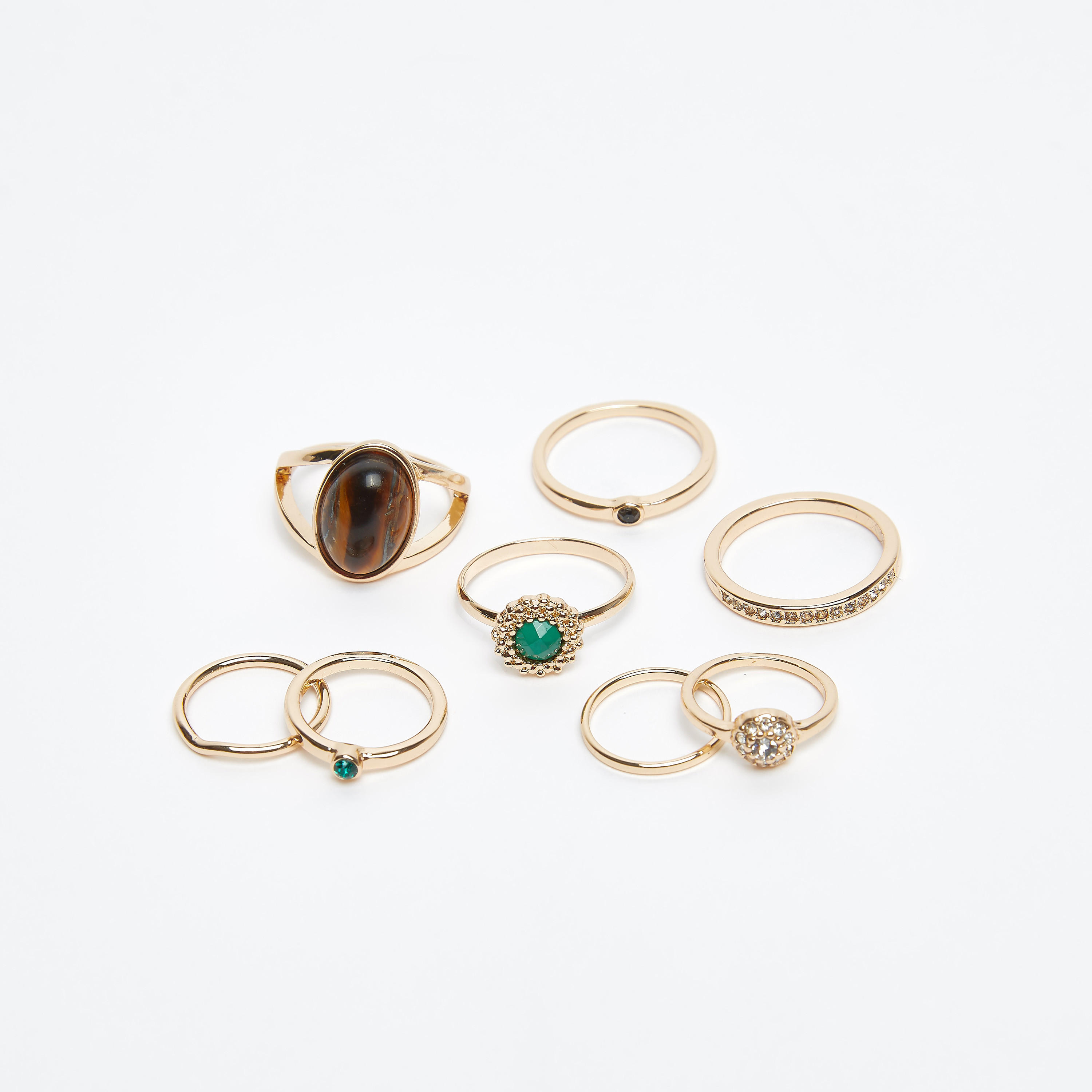 خواتم متنوعة- طقم من 8 قطع-women-watchesandjewellery-jewellery-rings-image-3