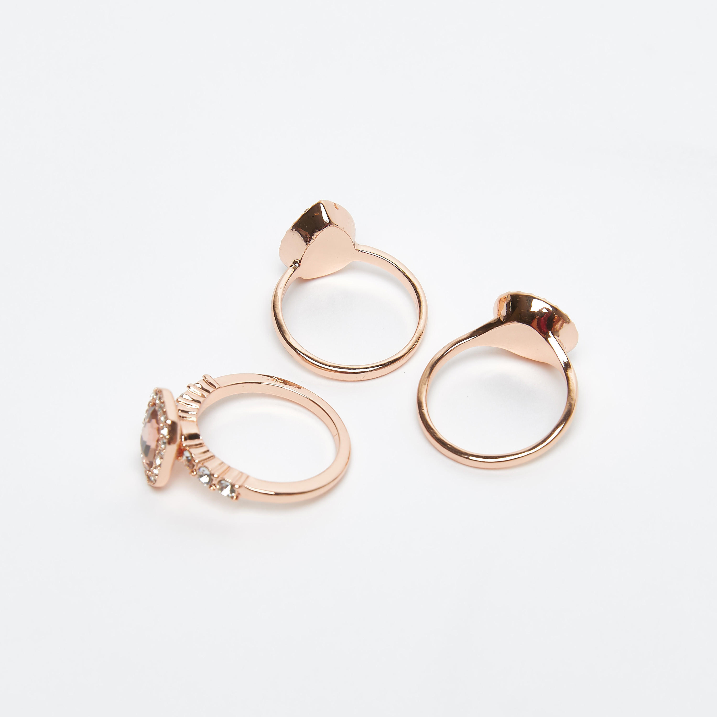 خواتم مرصّعة - طقم من 3 قطع-women-watchesandjewellery-jewellery-rings-image-2