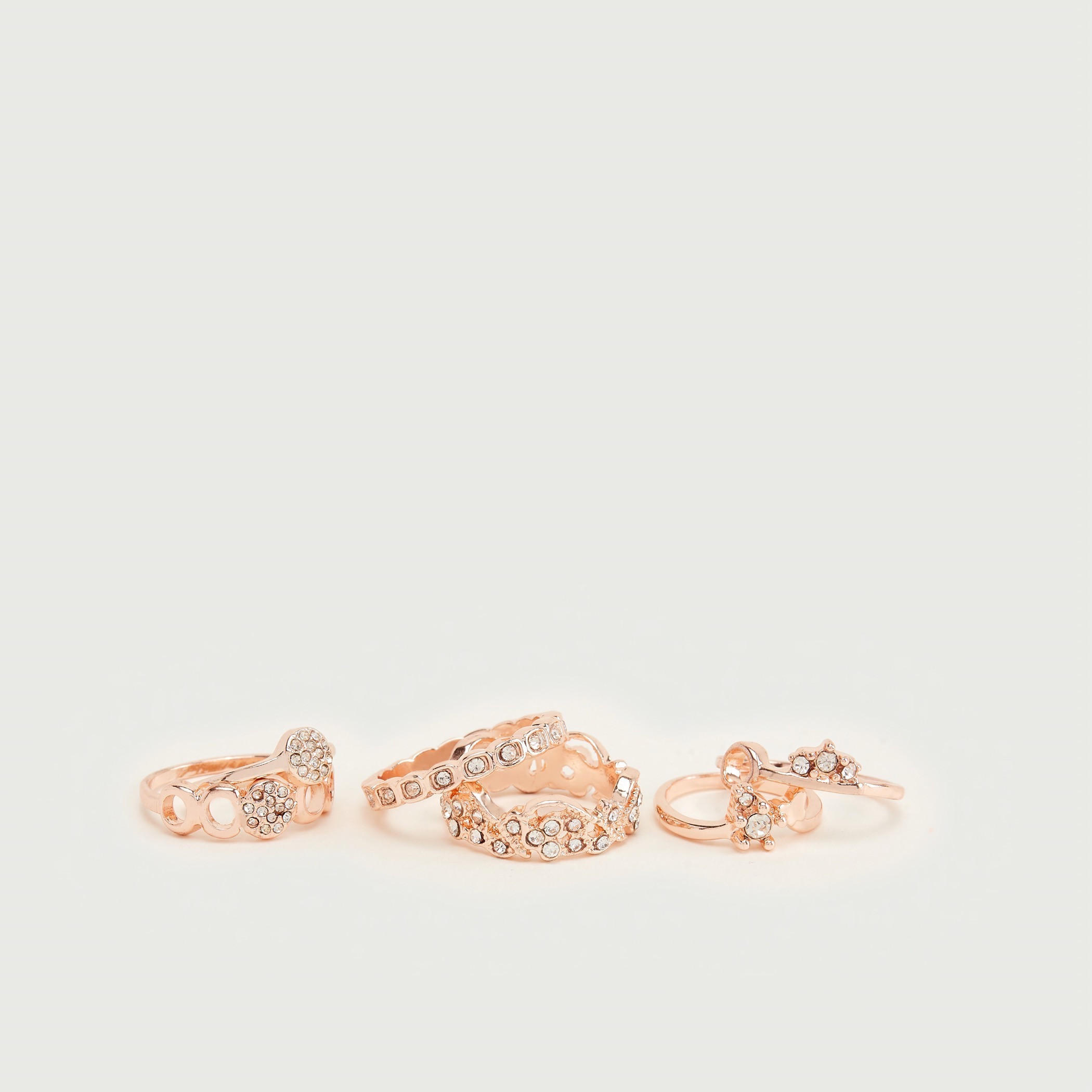 خواتم مزيّنة - طقم من 6 قطع-women-watchesandjewellery-jewellery-rings-image-6