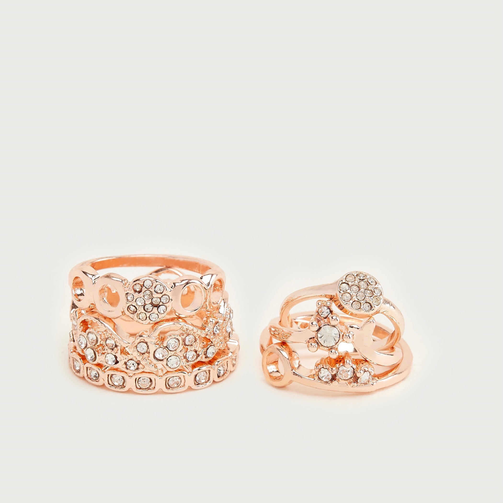 خواتم مزيّنة - طقم من 6 قطع-women-watchesandjewellery-jewellery-rings-image-5