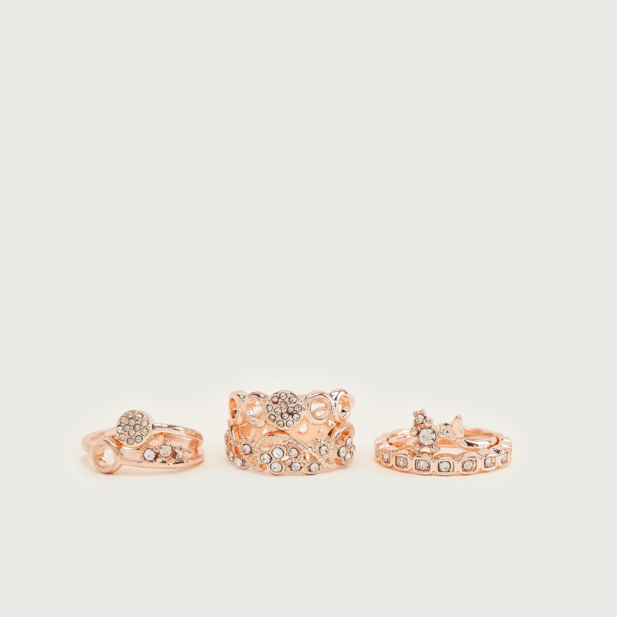 خواتم مزيّنة - طقم من 6 قطع-women-watchesandjewellery-jewellery-rings-image-2