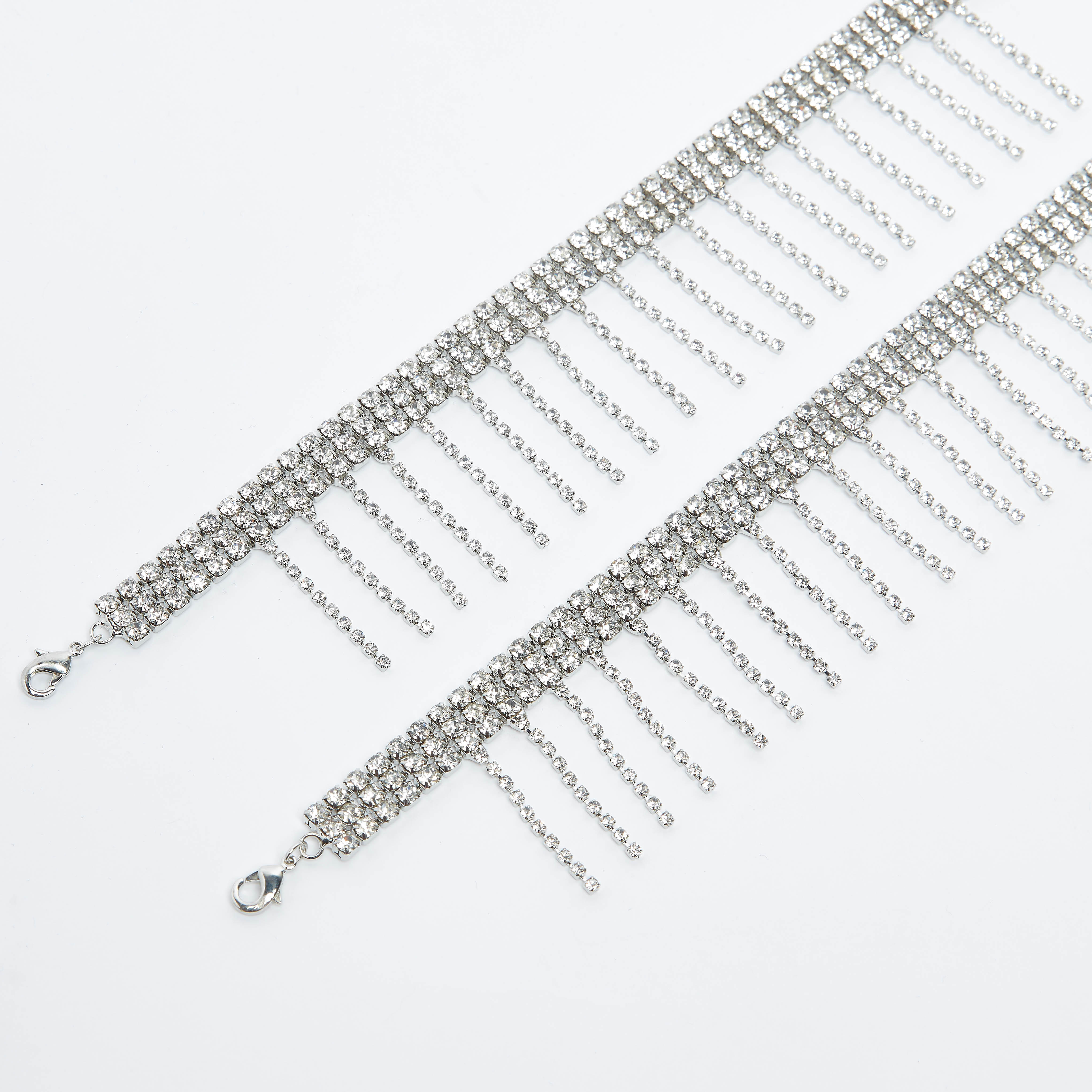 Set of 2 - Diamond Studded Anklet with Lobster Clasp-women-watchesandjewellery-jewellery-anklets-image-2
