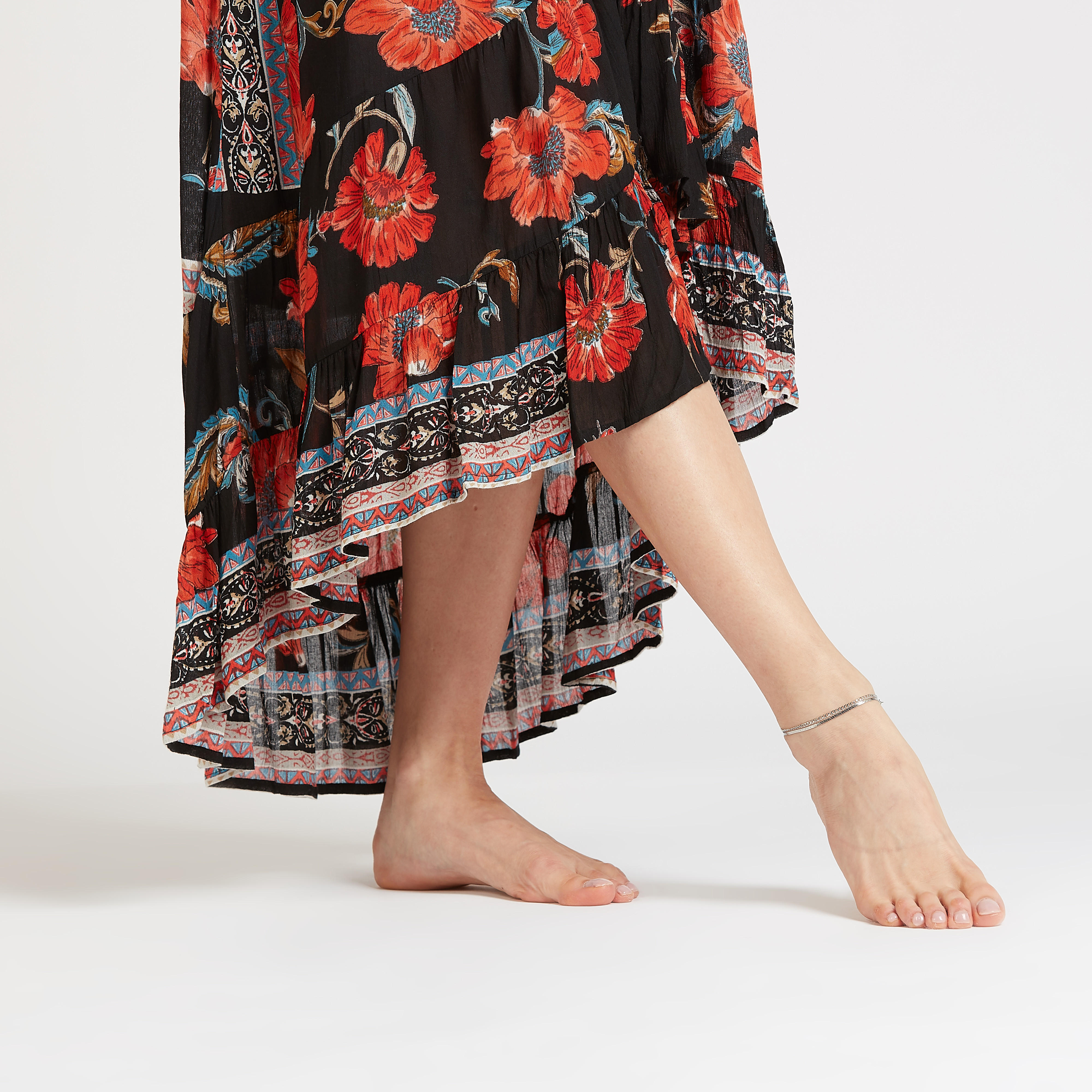 اساور ميتاليك بمشبك إغلاق - طقم من 3 قطع-women-watchesandjewellery-jewellery-anklets-image-5