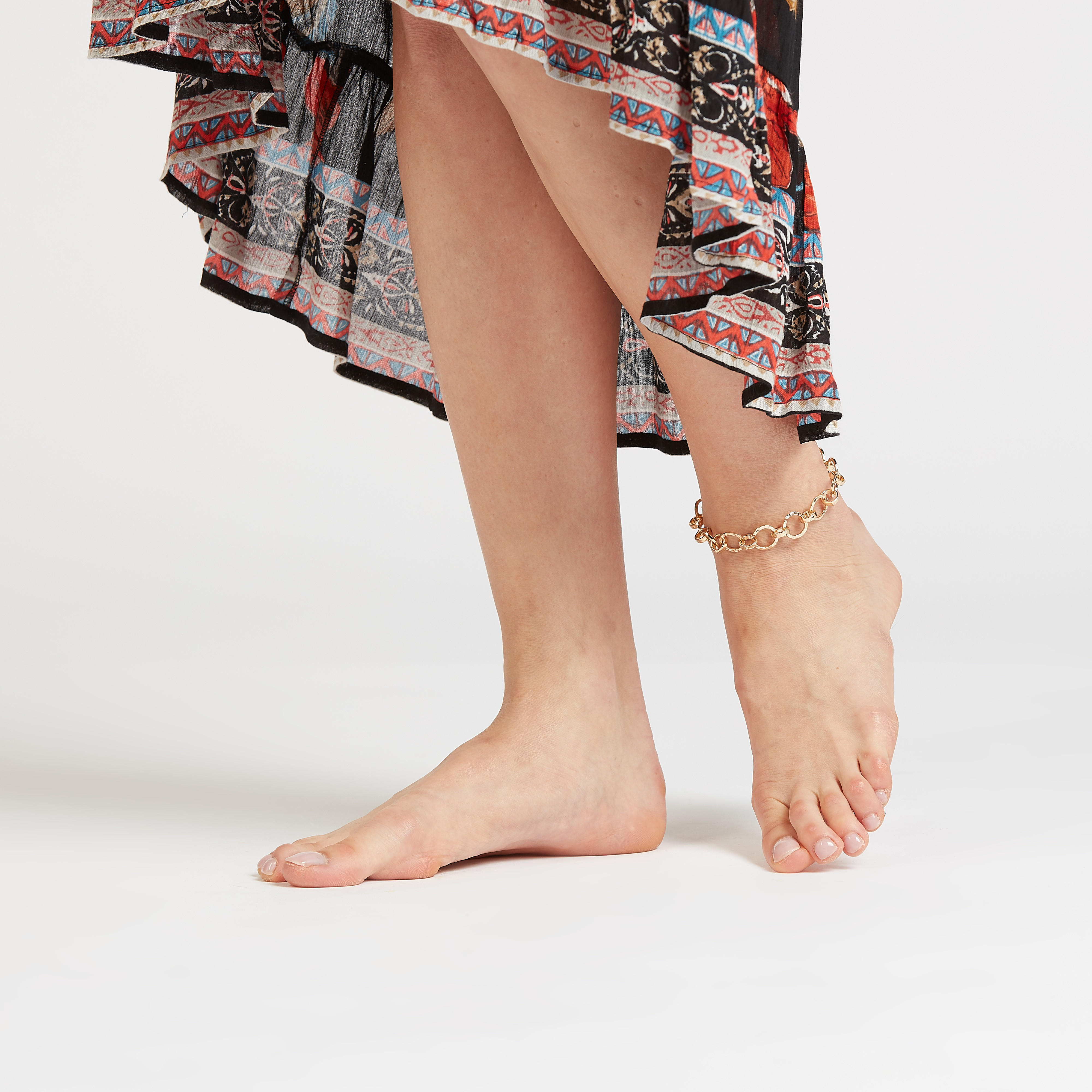 خلخال ميتاليك بمشبك إغلاق-women-watchesandjewellery-jewellery-anklets-image-3