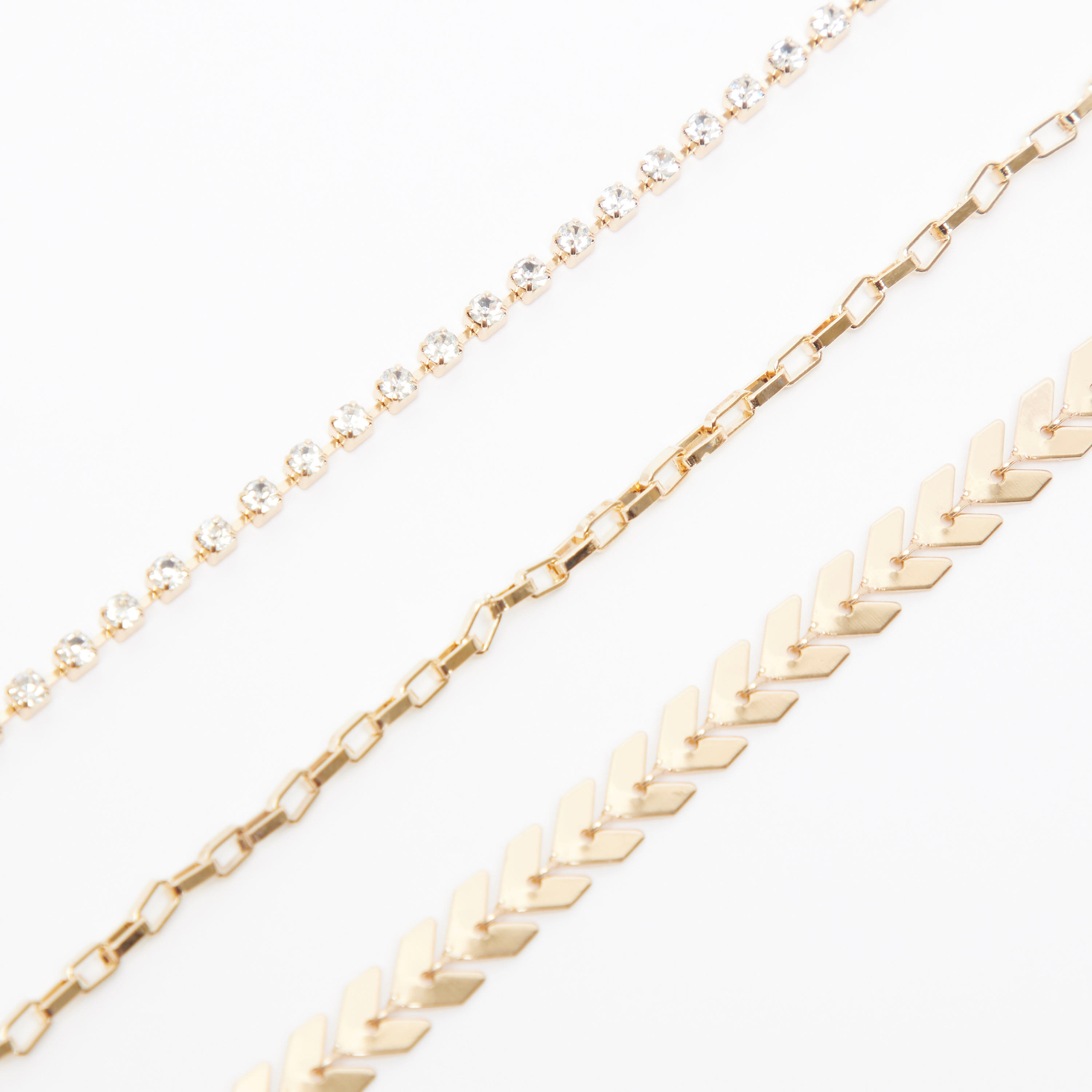 خلخال مزين بمشبك إغلاق - طقم من 3 قطع-women-watchesandjewellery-jewellery-anklets-image-3