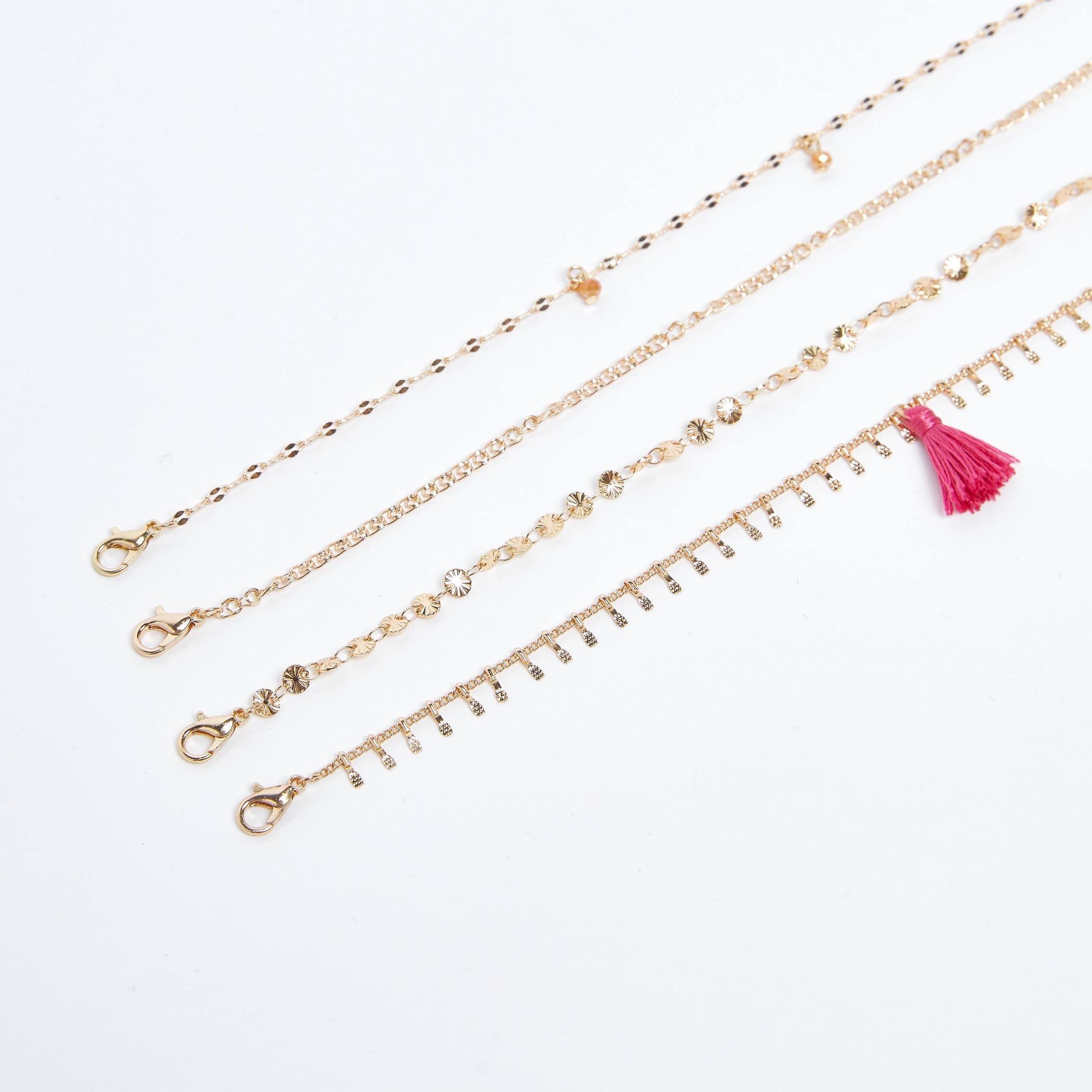 Set of 4 - Assorted Anklets with Lobster Clasp-women-watchesandjewellery-jewellery-anklets-image-2