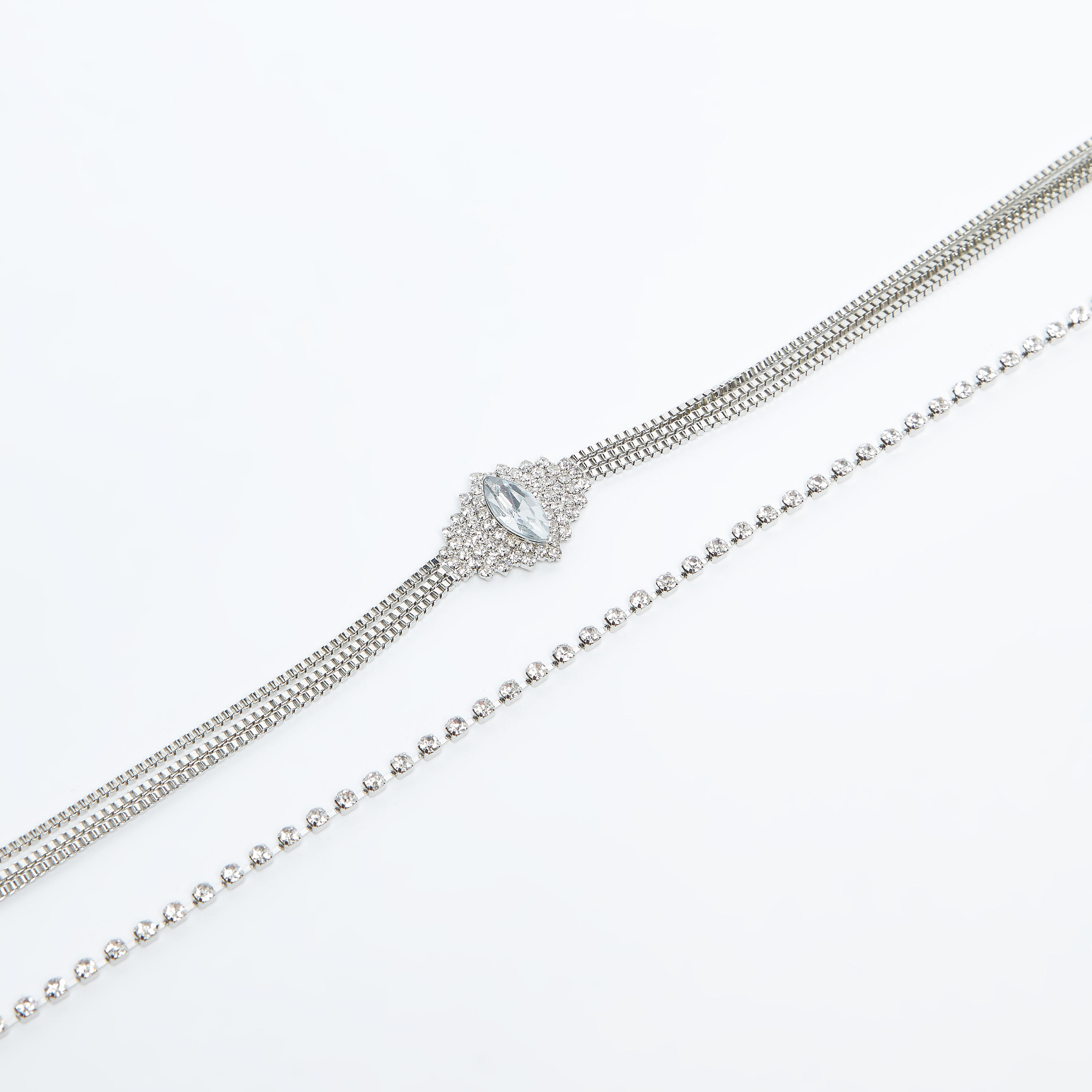 Set of 2 - Studded Chokers with Lobster Clasp-women-watchesandjewellery-jewellery-necklacesandpendants-image-2