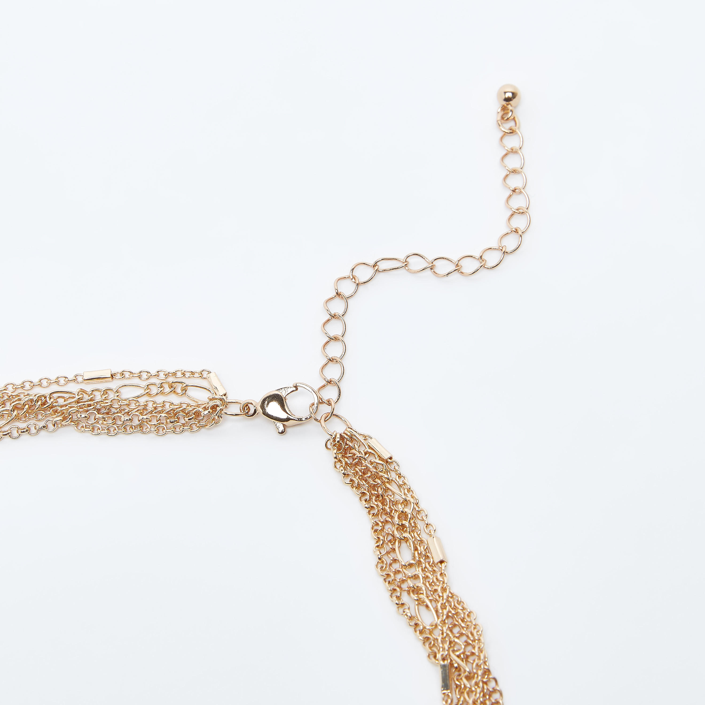 عقد مزيّن متعدّد الطبقات بمشبك إغلاق-women-watchesandjewellery-jewellery-necklacesandpendants-image-3