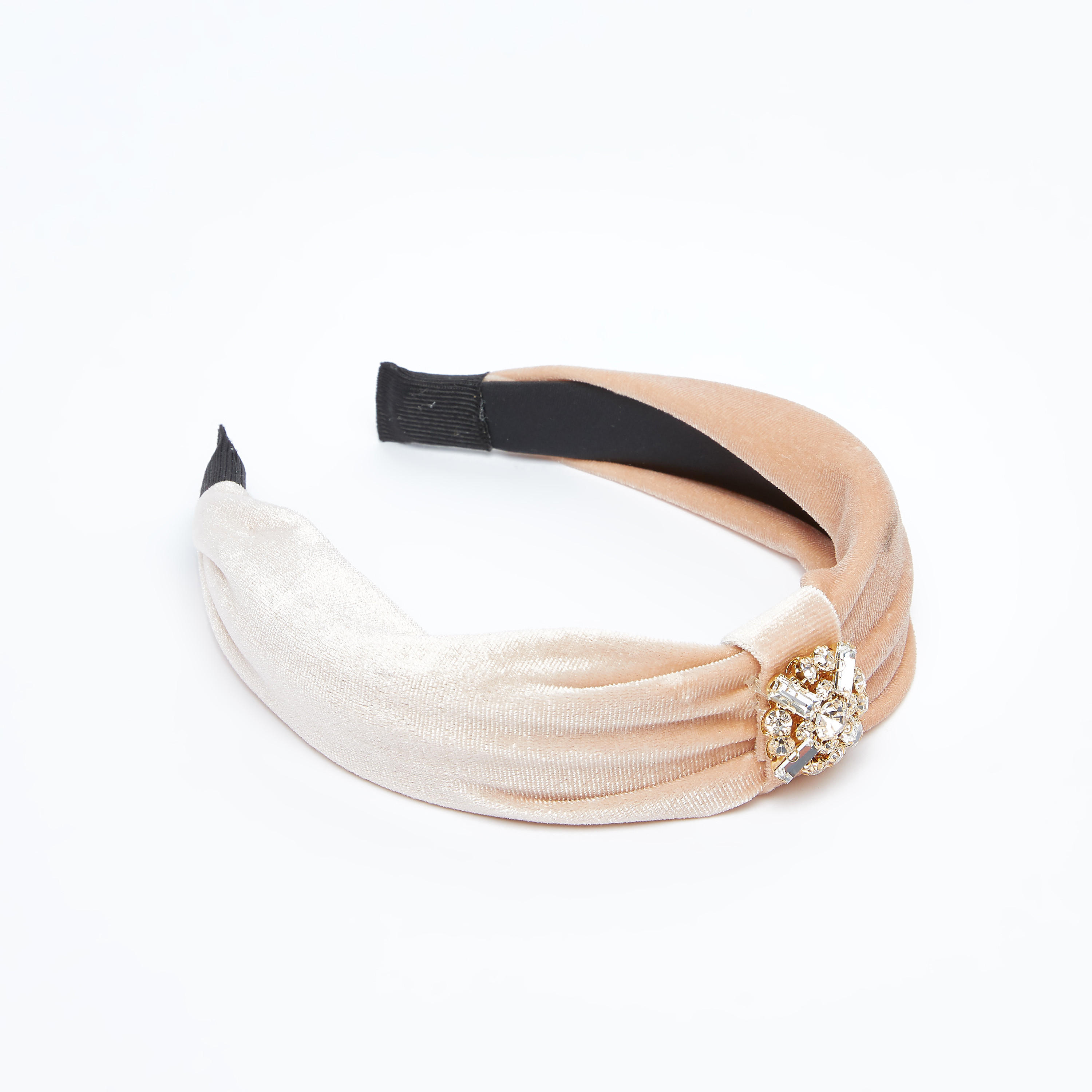 ربطة شعر بارزة الملمس بتفاصيل مرصعة-women-hairaccessories-image-1