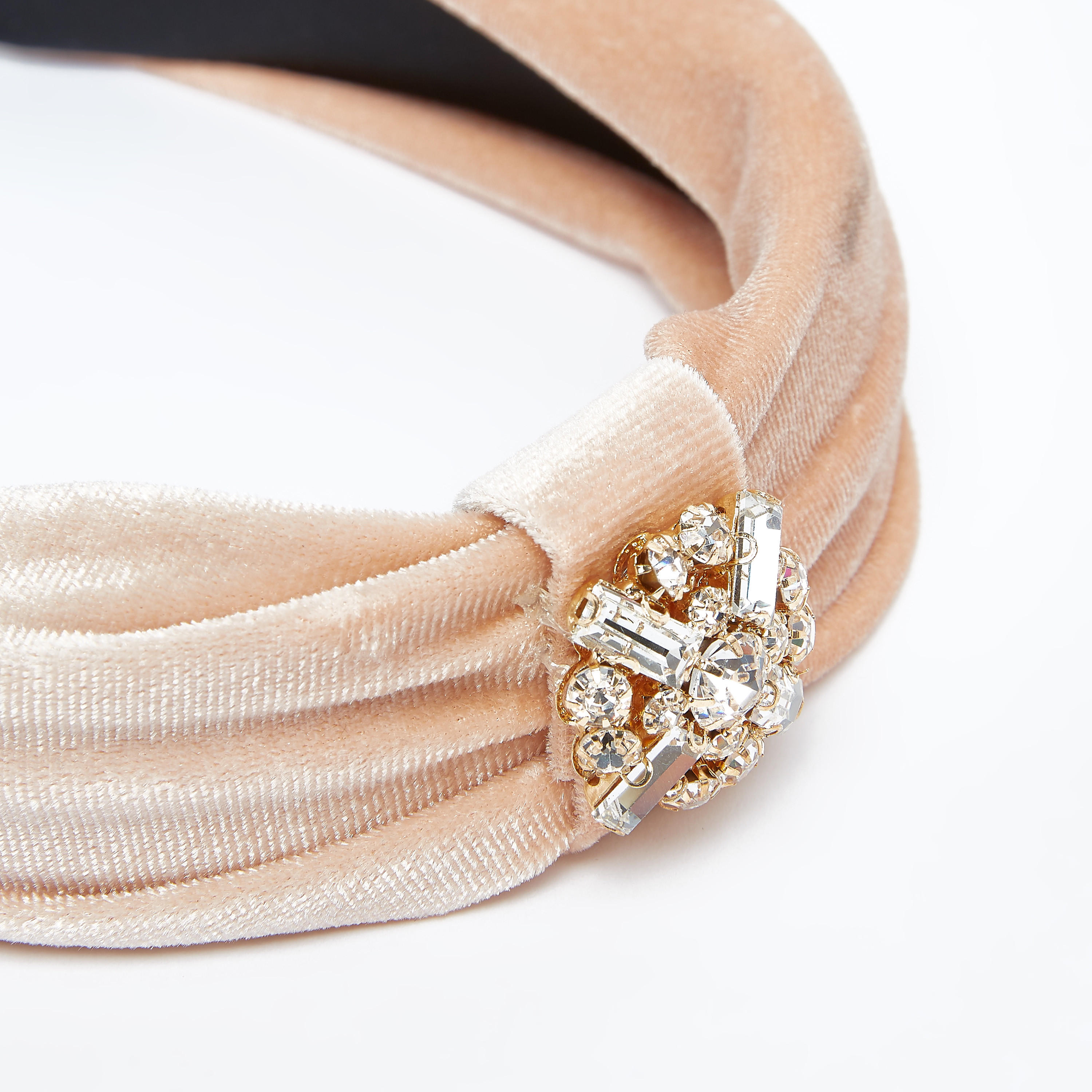 ربطة شعر بارزة الملمس بتفاصيل مرصعة-women-hairaccessories-image-2