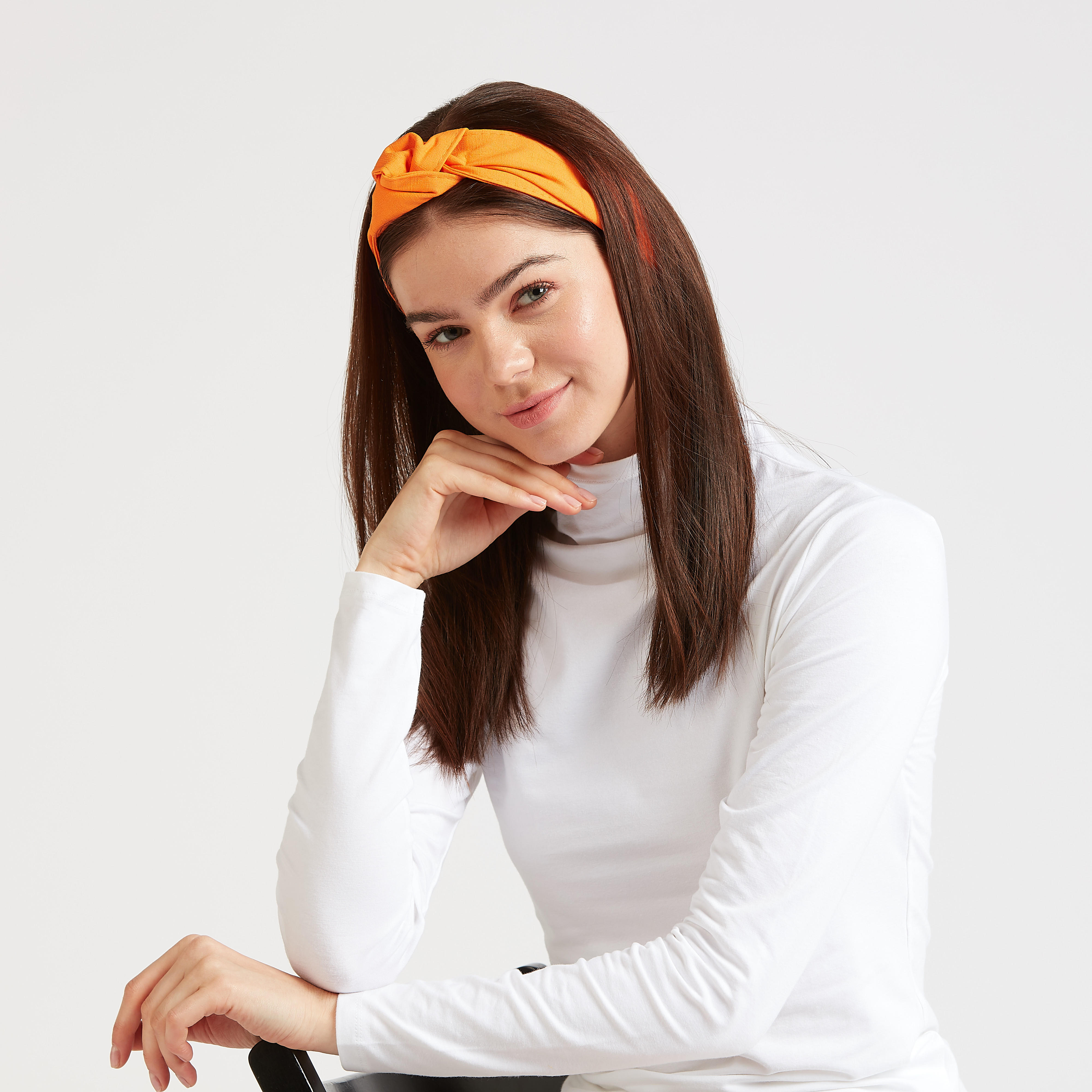 شريطة رأس سادة بعقدة-women-hairaccessories-image-1