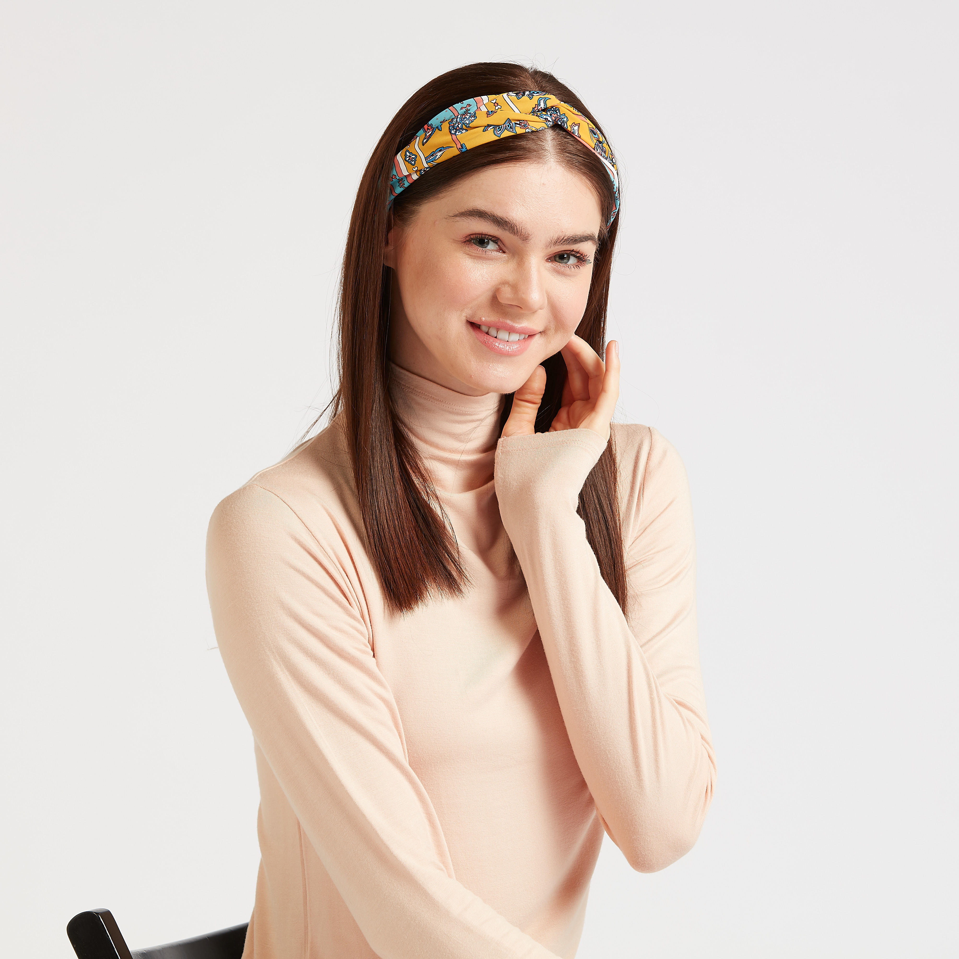 شريطة رأس بعقدة وطبعات-women-hairaccessories-image-4