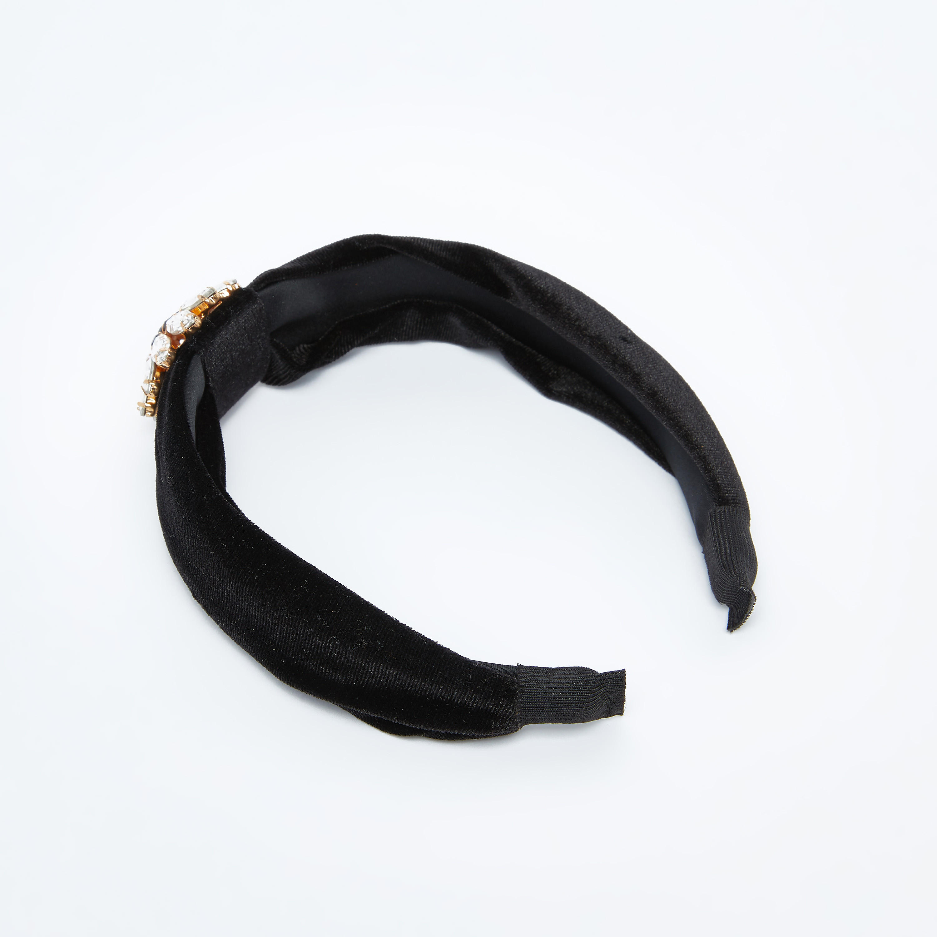 ربطة شعر بارزة الملمس بتفاصيل مرصعة-women-hairaccessories-image-4