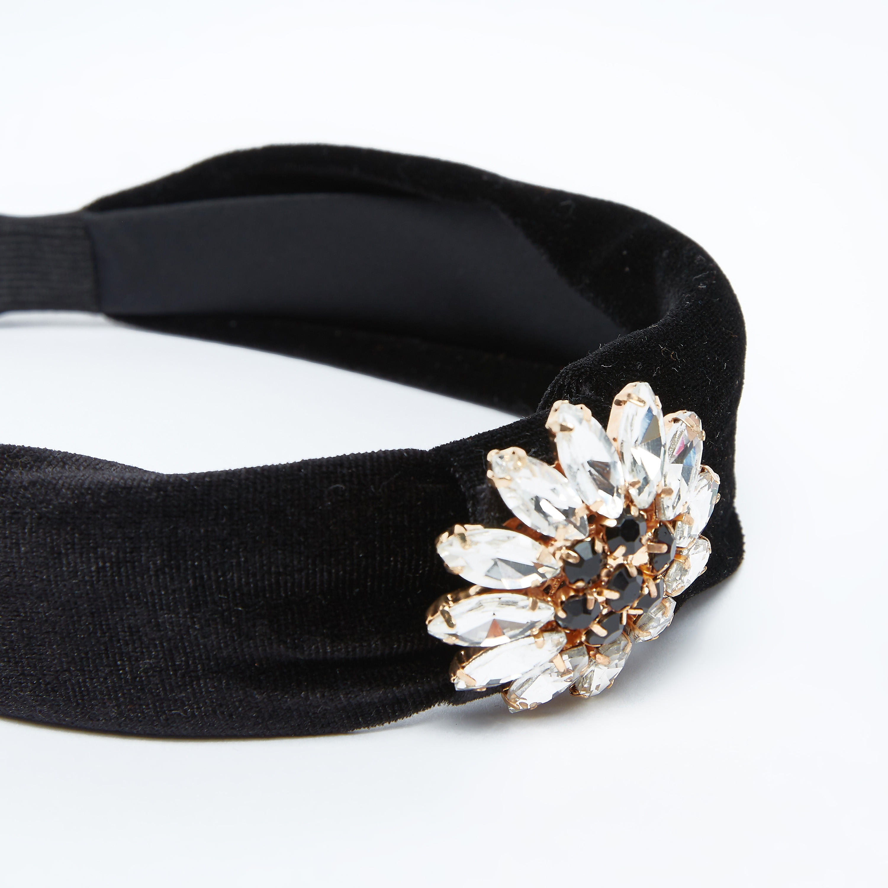 ربطة شعر بارزة الملمس بتفاصيل مرصعة-women-hairaccessories-image-2