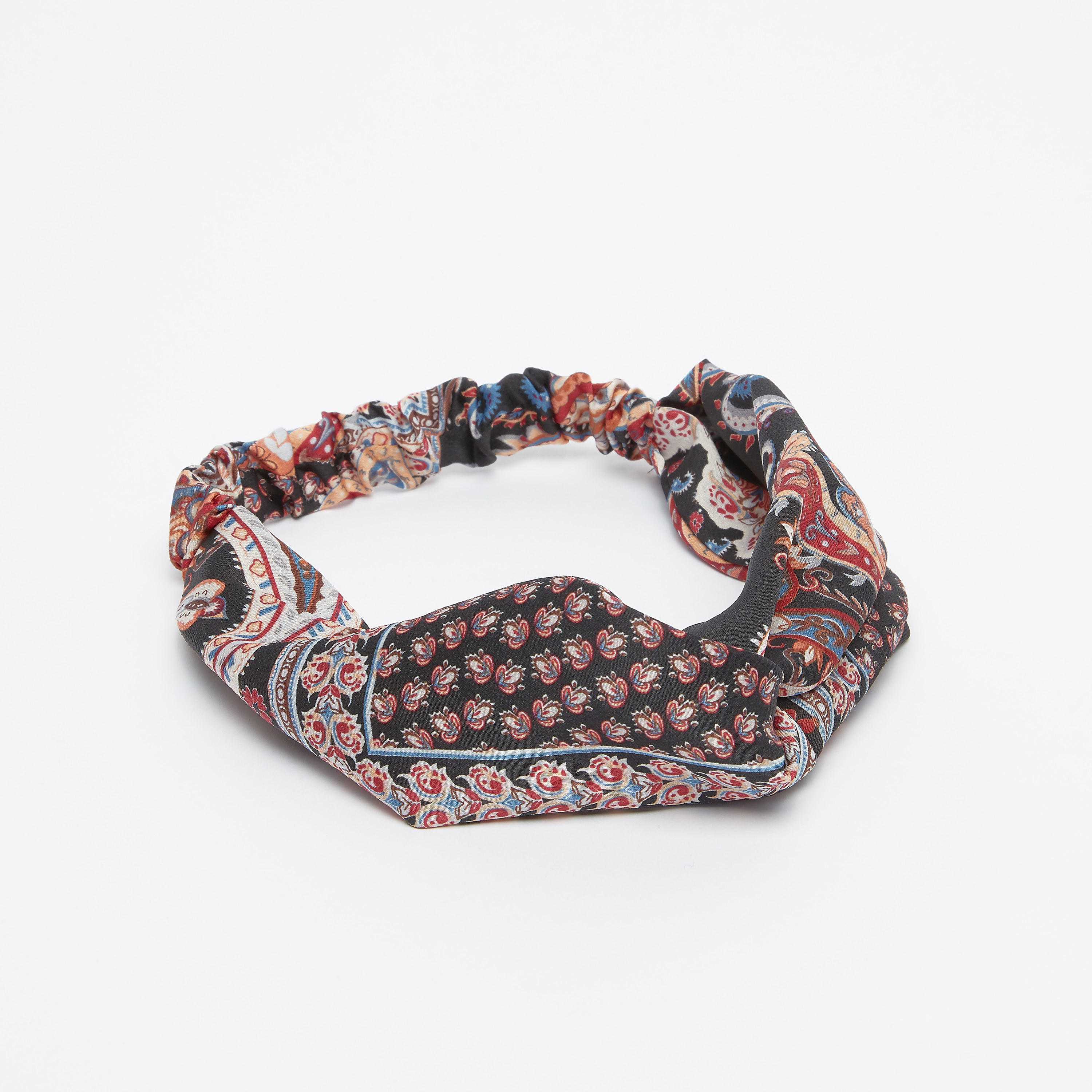 Printed Headband with Knot Detail-women-hairaccessories-image-1