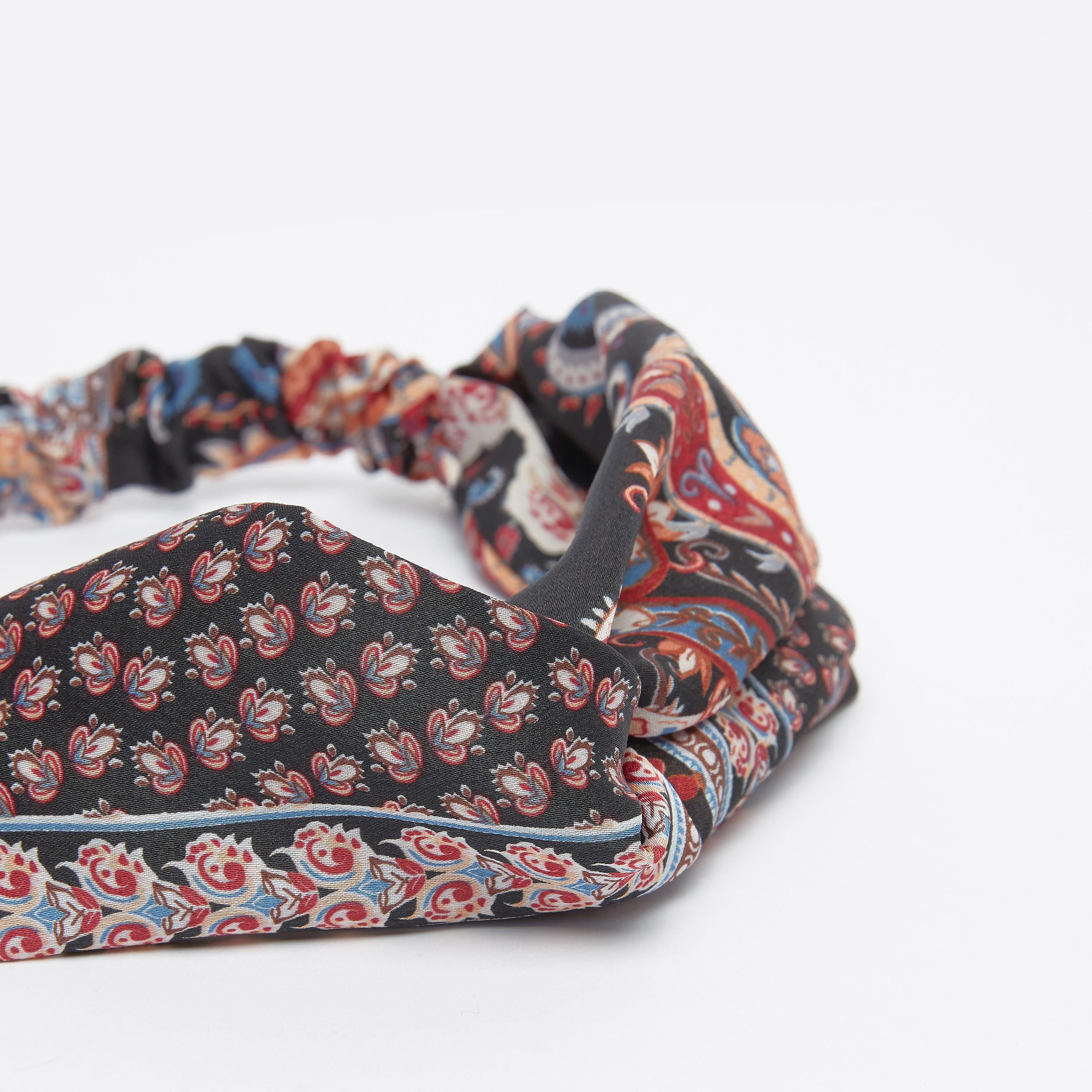 Printed Headband with Knot Detail-women-hairaccessories-image-3