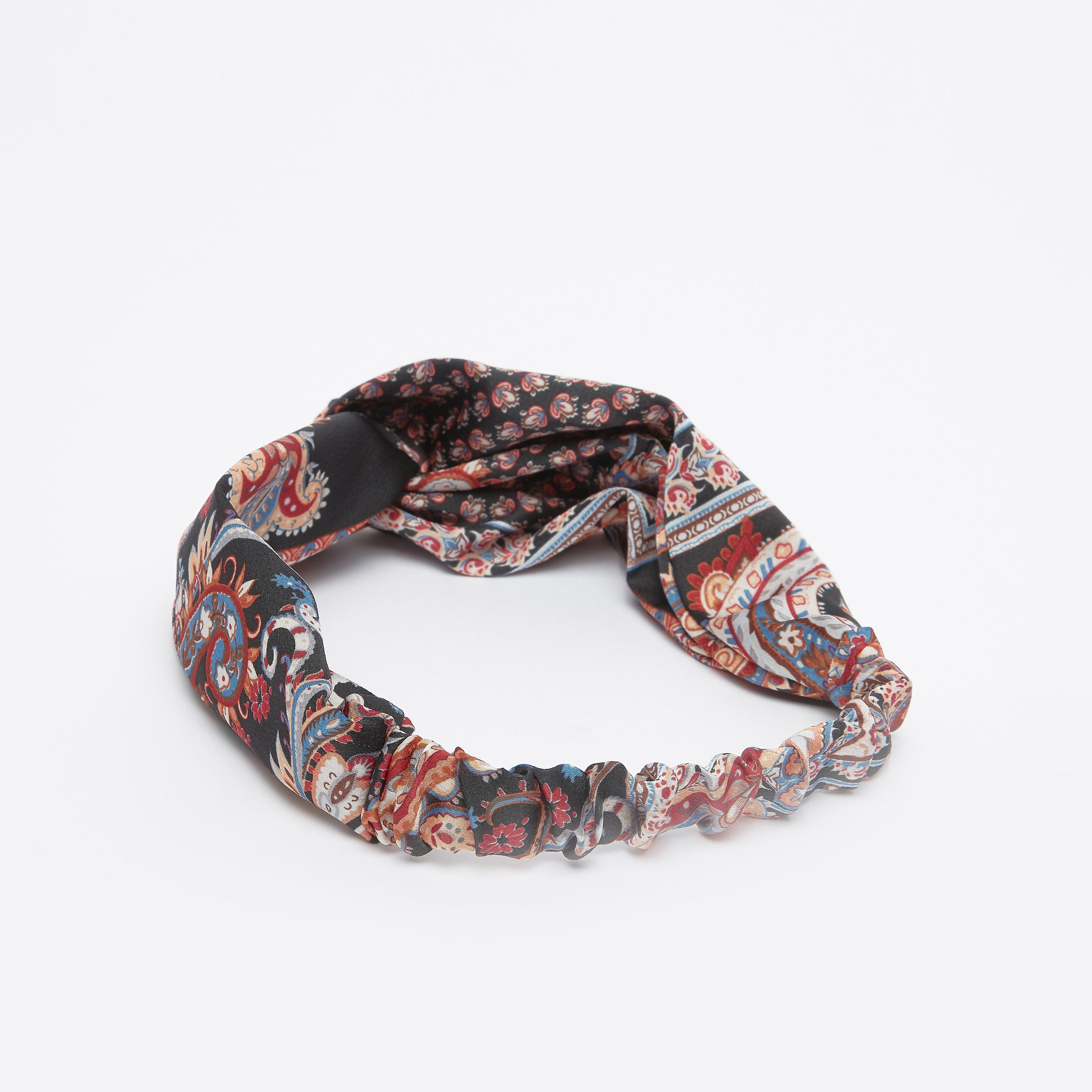 Printed Headband with Knot Detail-women-hairaccessories-image-4