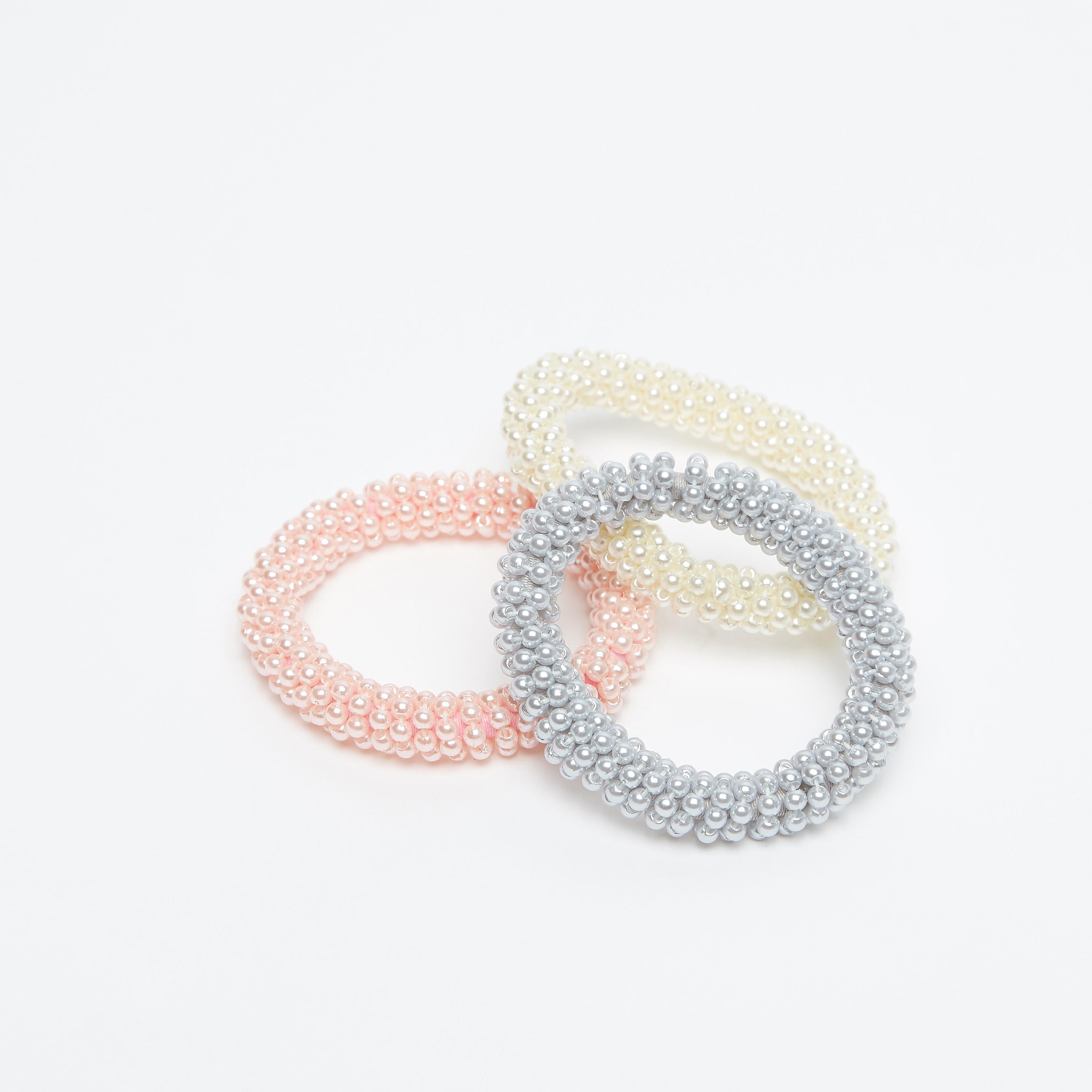 ربطات شعر مزيّنة بالخرز- طقم من 3 قطع-women-hairaccessories-image-2