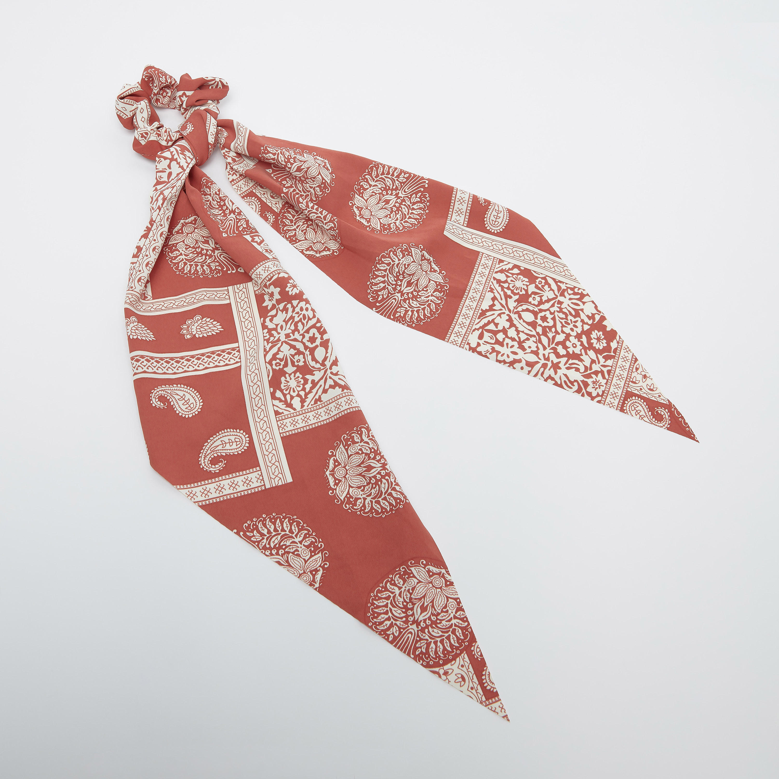 Printed Hair Tie with Knot Detail-women-hairaccessories-image-1