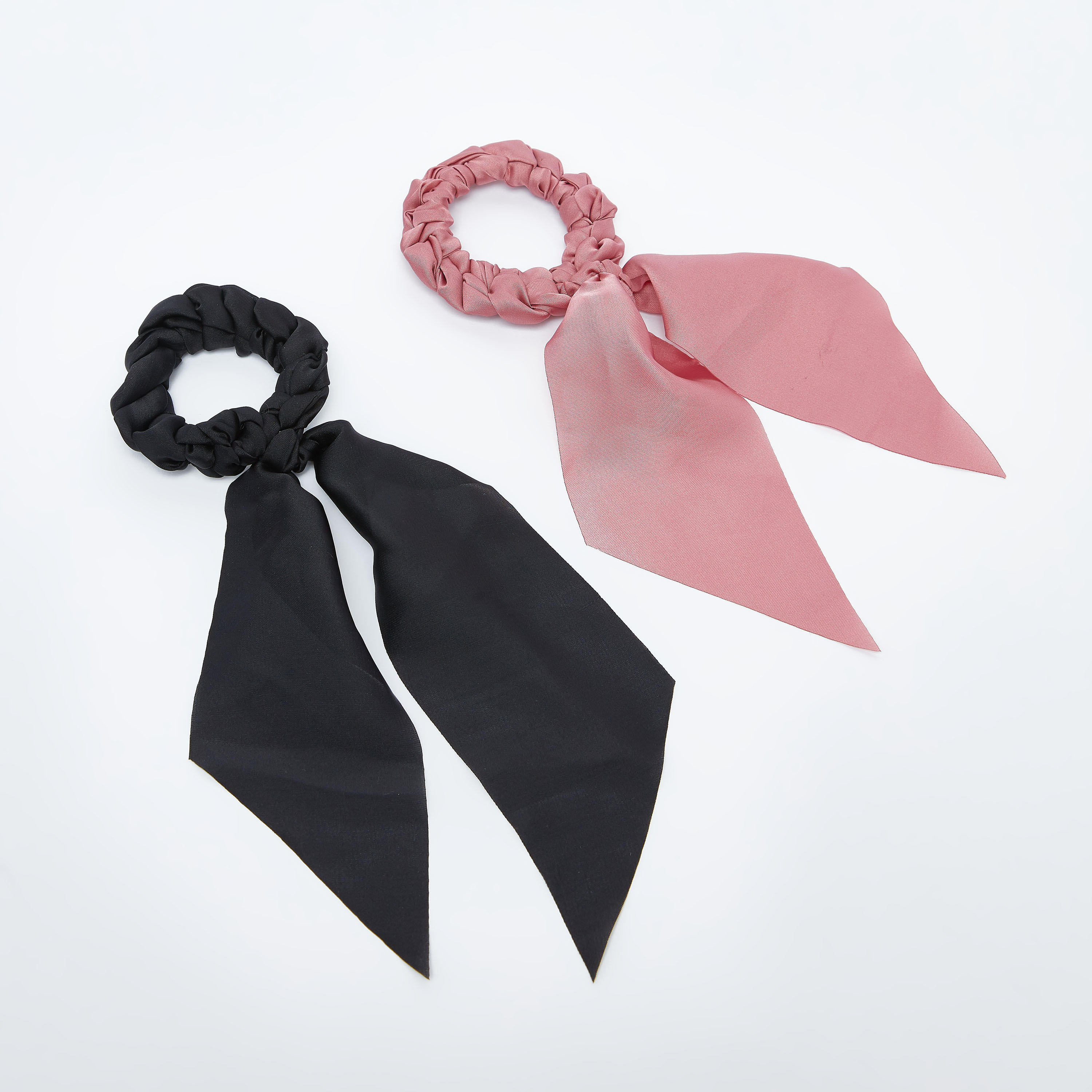 ربطة شعر بارزة الملمس بتفاصيل عقدة - طقم من قطعتين-women-hairaccessories-image-1