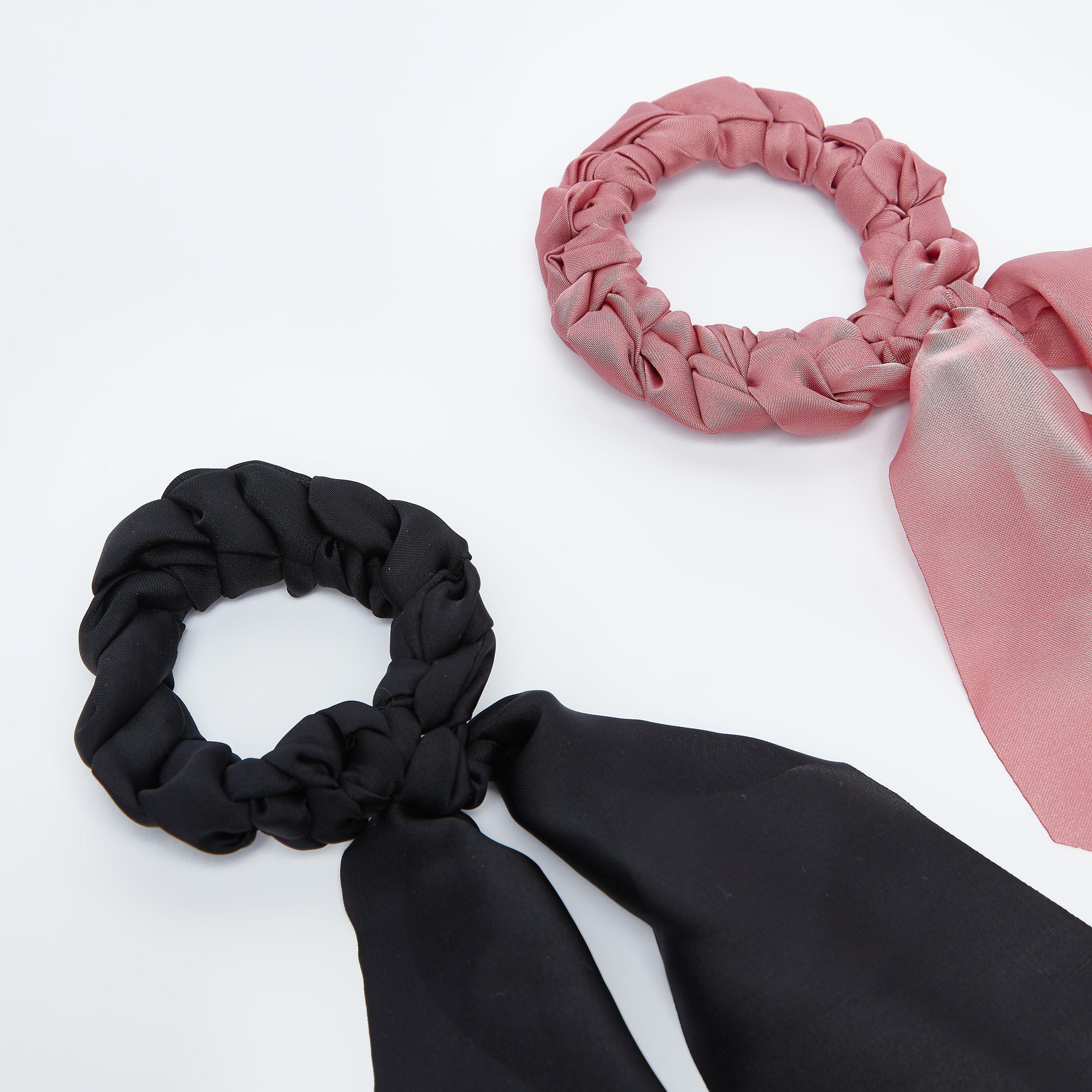 ربطة شعر بارزة الملمس بتفاصيل عقدة - طقم من قطعتين-women-hairaccessories-image-2