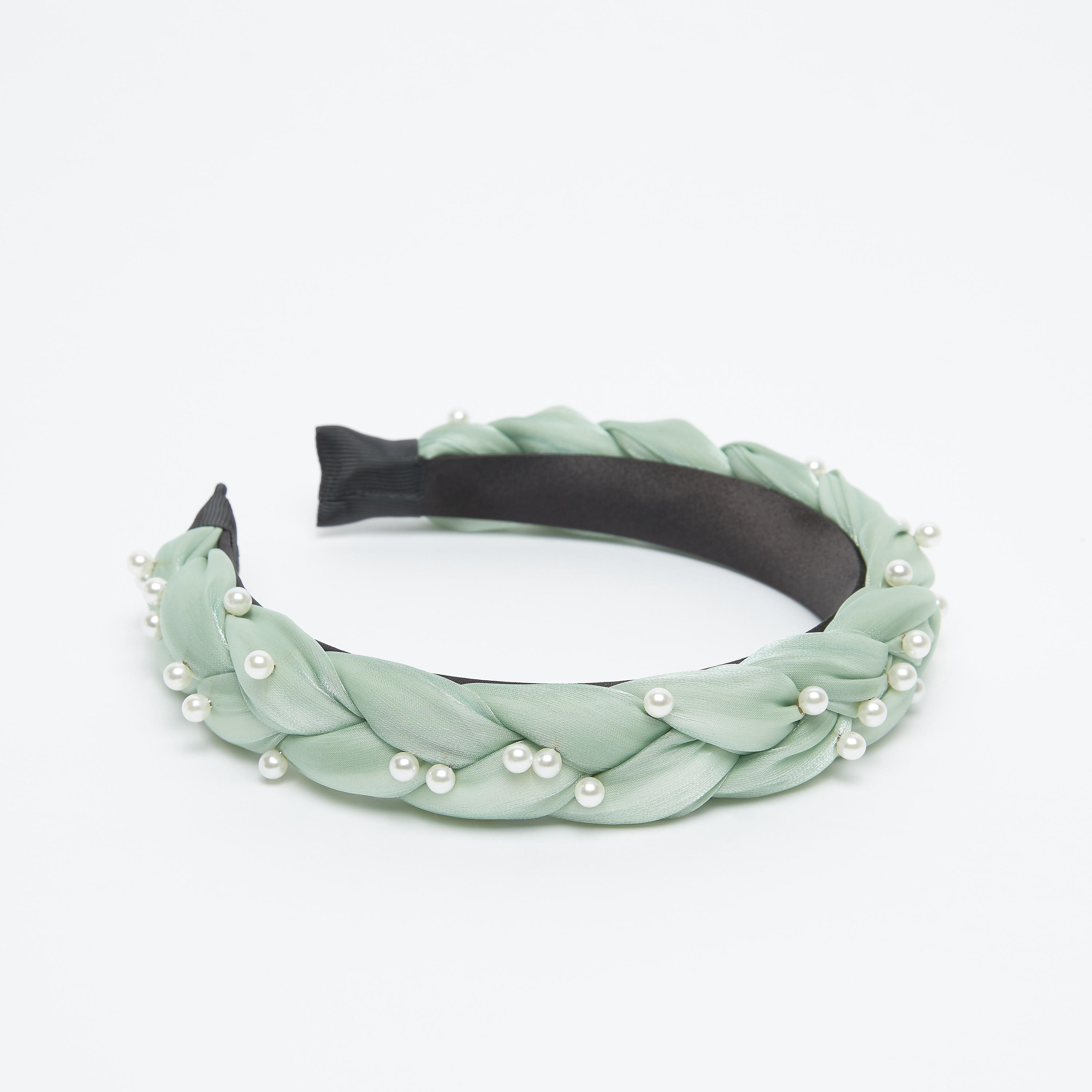 شريطة شعر بارزة الملمس بتفاصيل لؤلؤ-women-hairaccessories-image-1