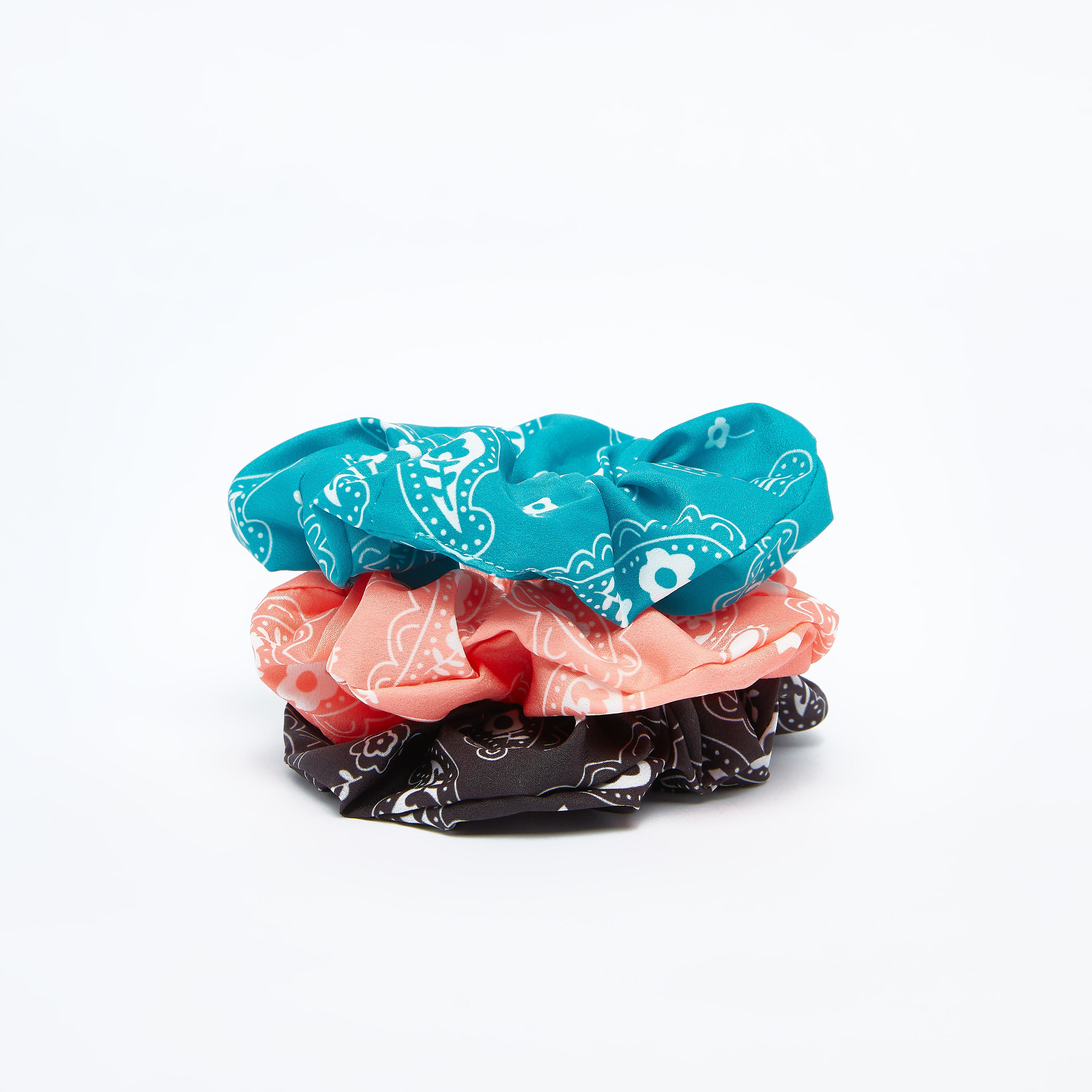 ربطات شعر متنوعة بطبعات - طقم من 3 قطع-women-hairaccessories-image-1