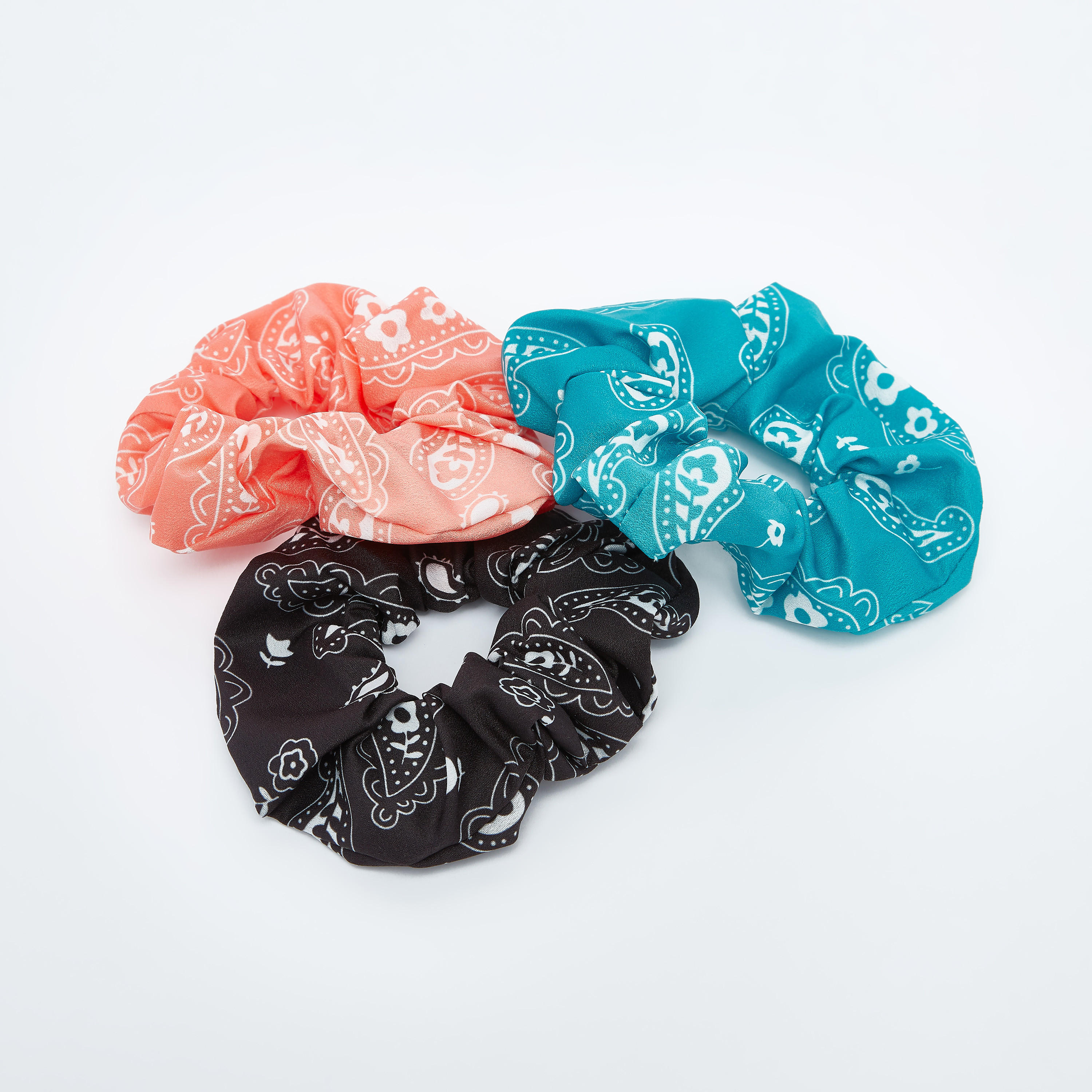 ربطات شعر متنوعة بطبعات - طقم من 3 قطع-women-hairaccessories-image-2