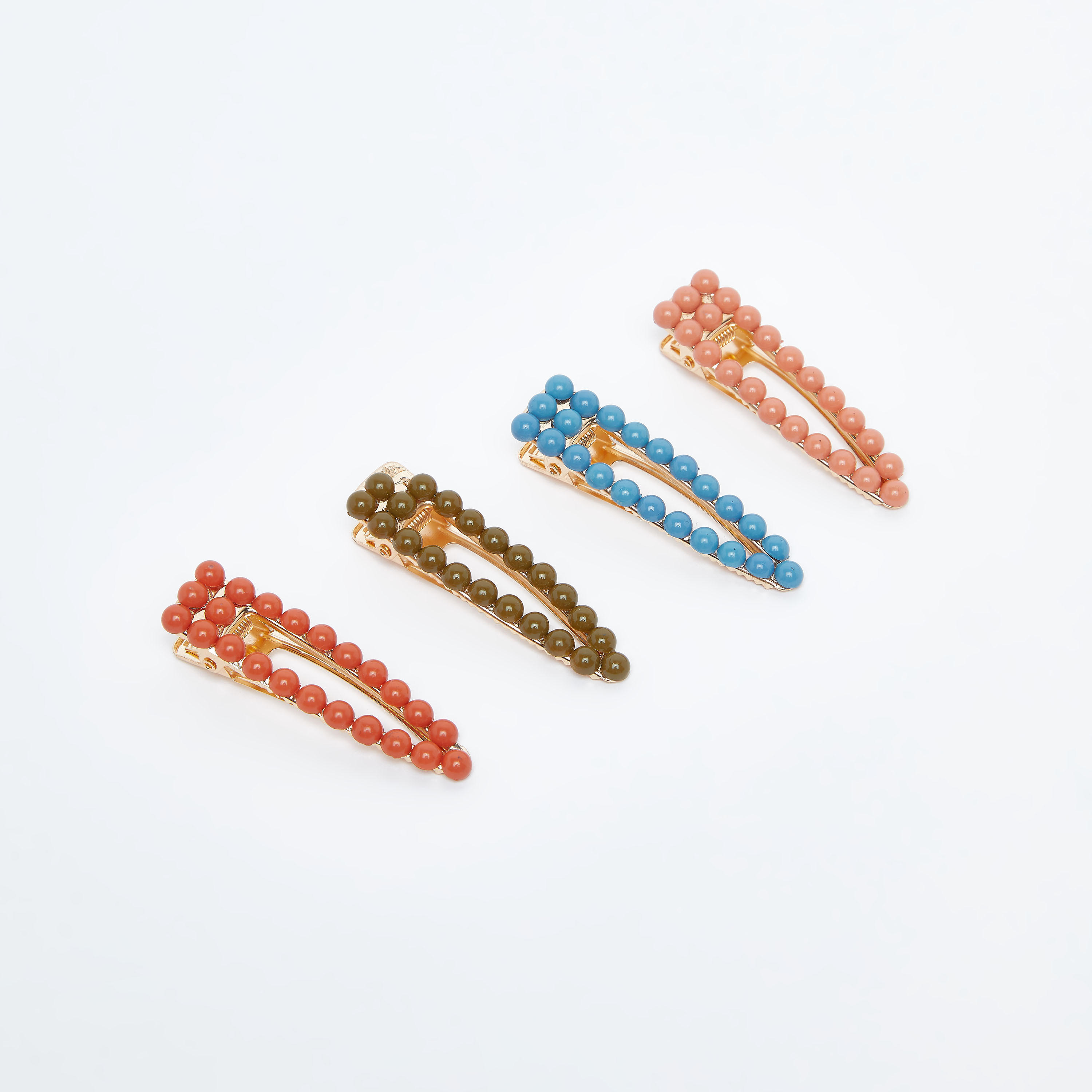 دبابيس شعر مزيّنة- طقم من 4 قطع-women-hairaccessories-image-1
