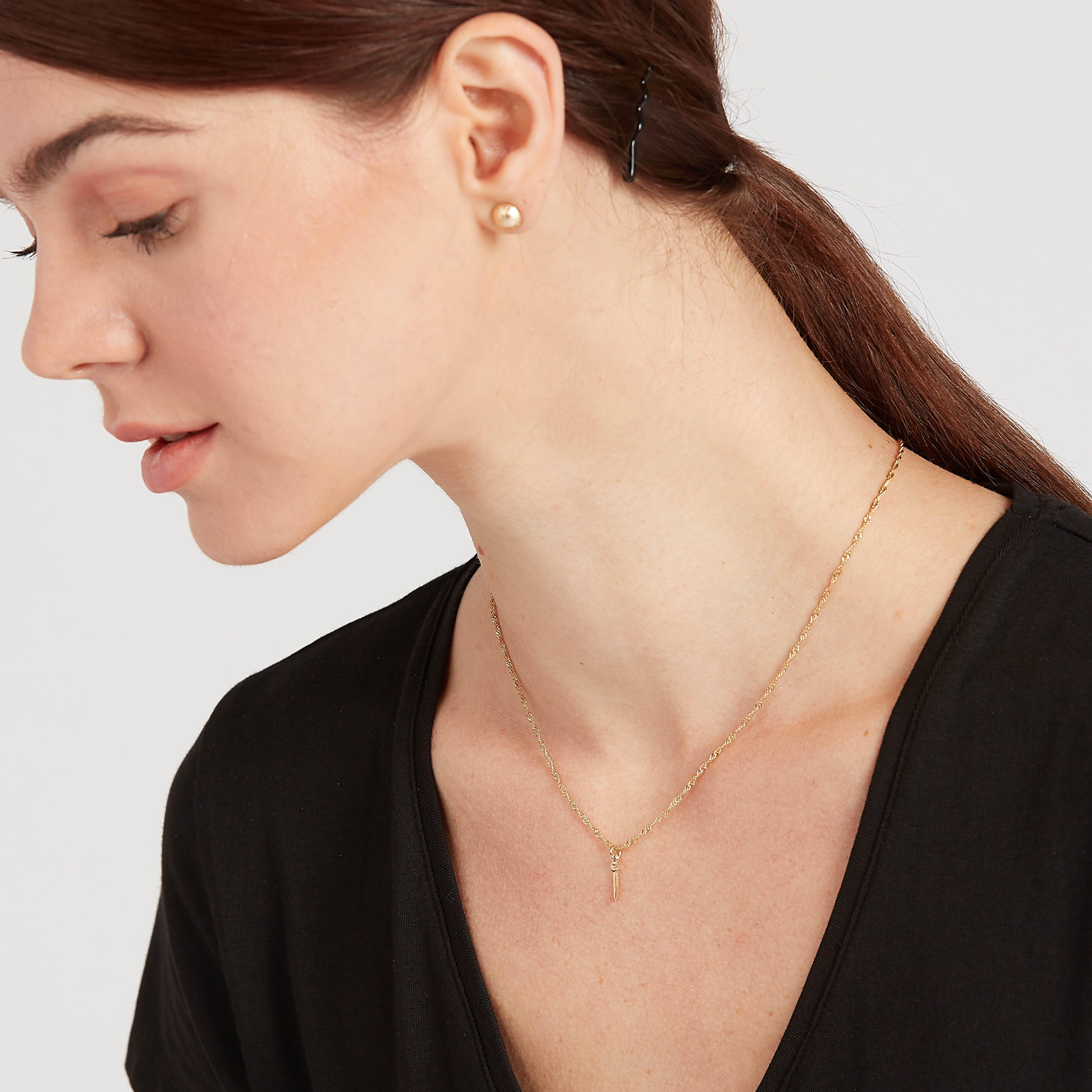Metallic Pendant Necklace with Lobster Clasp-women-watchesandjewellery-jewellery-necklacesandpendants-image-3