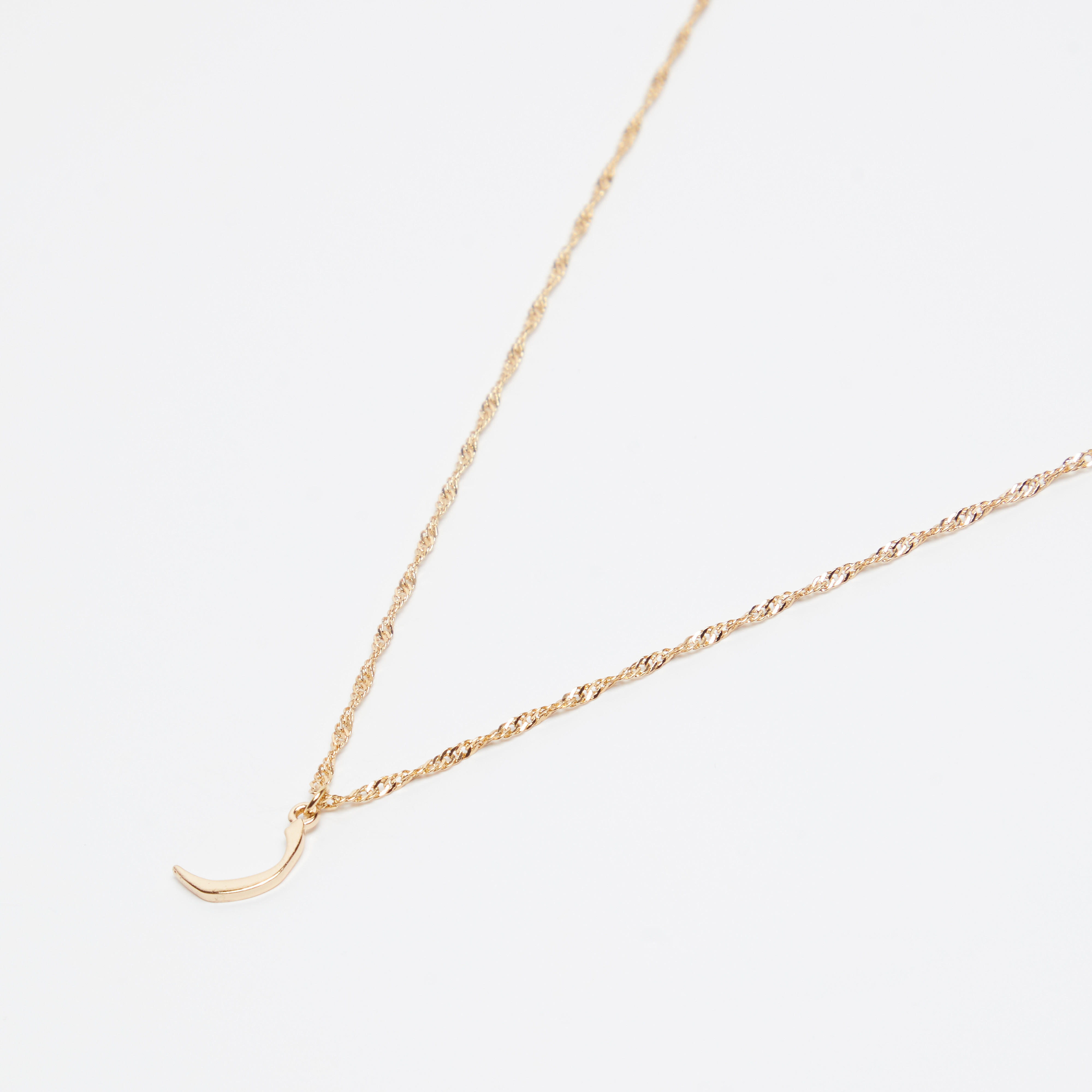 عقد بدلّاية ميتاليك ومشبك إغلاق-women-watchesandjewellery-jewellery-necklacesandpendants-image-1
