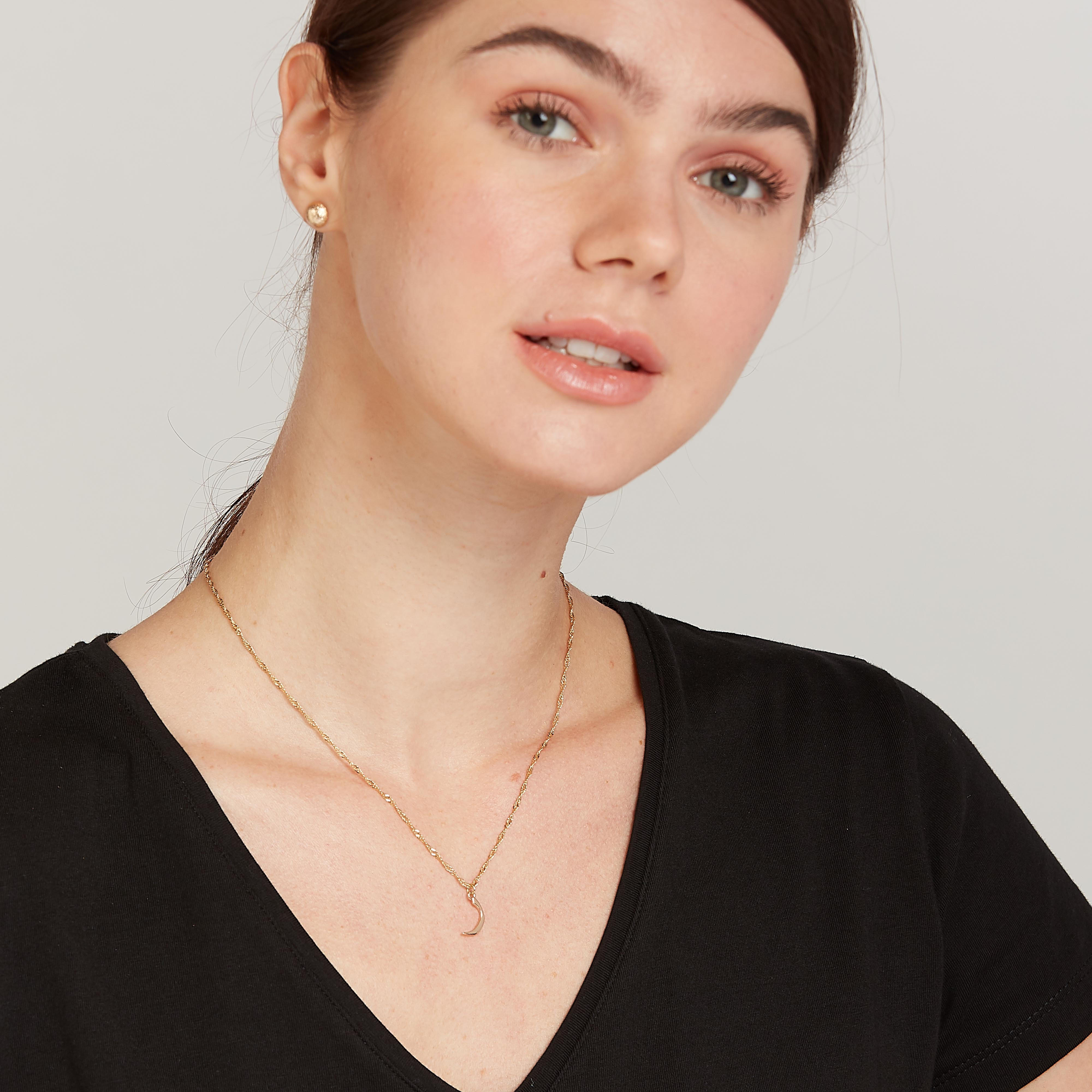 عقد بدلّاية ميتاليك ومشبك إغلاق-women-watchesandjewellery-jewellery-necklacesandpendants-image-3