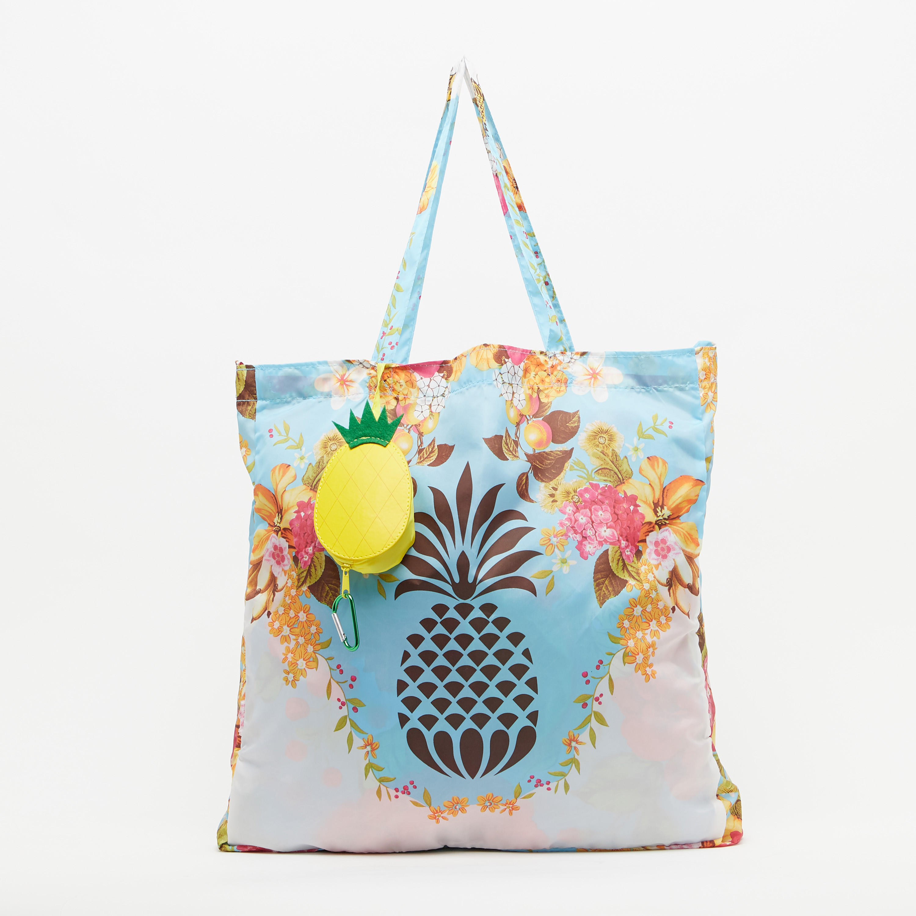 Printed Shopping Bag with Pouch-women-bagsandwallets-handbags-image-1