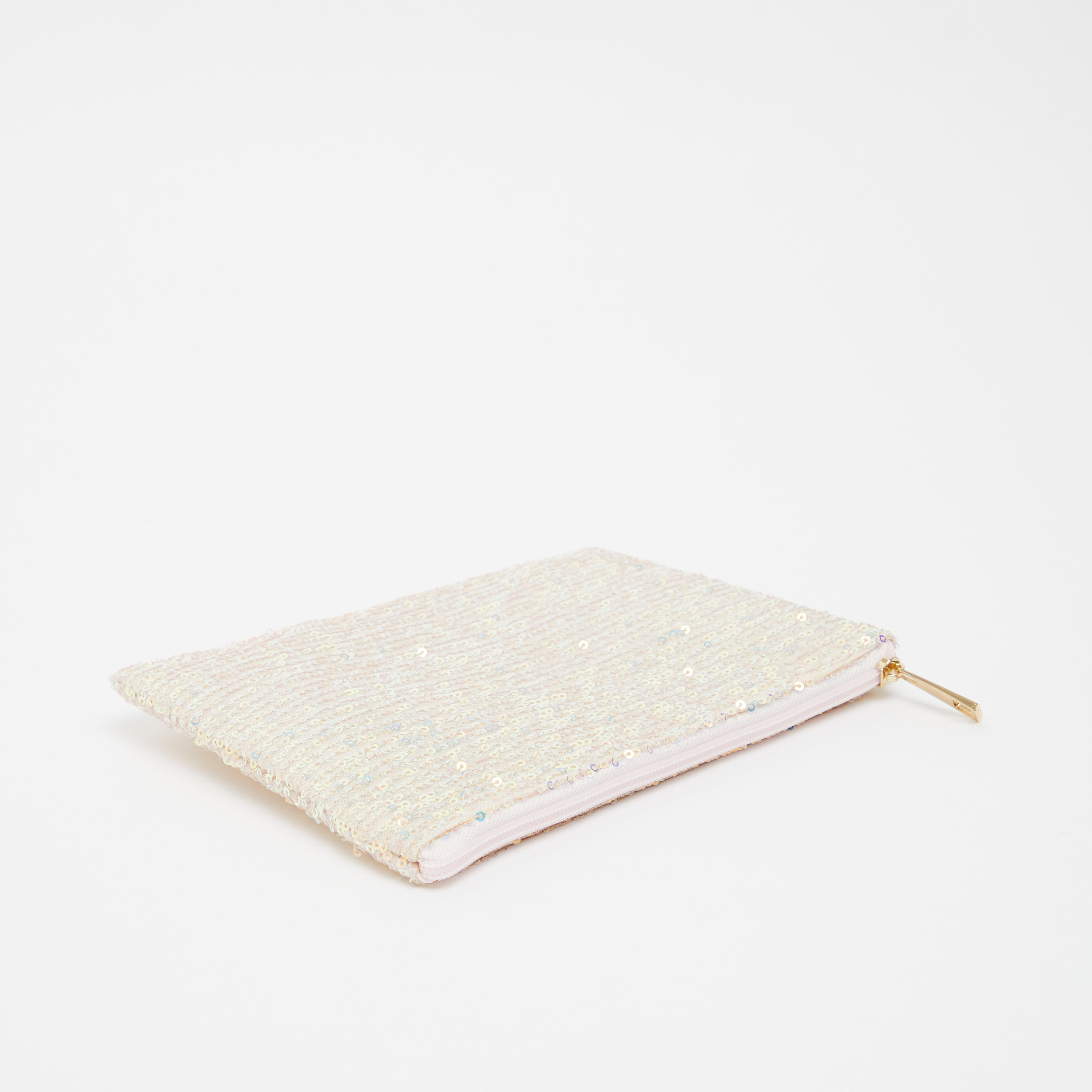 Sequin Detail Pouch with Zip Closure-women-bagsandwallets-wallets-image-3