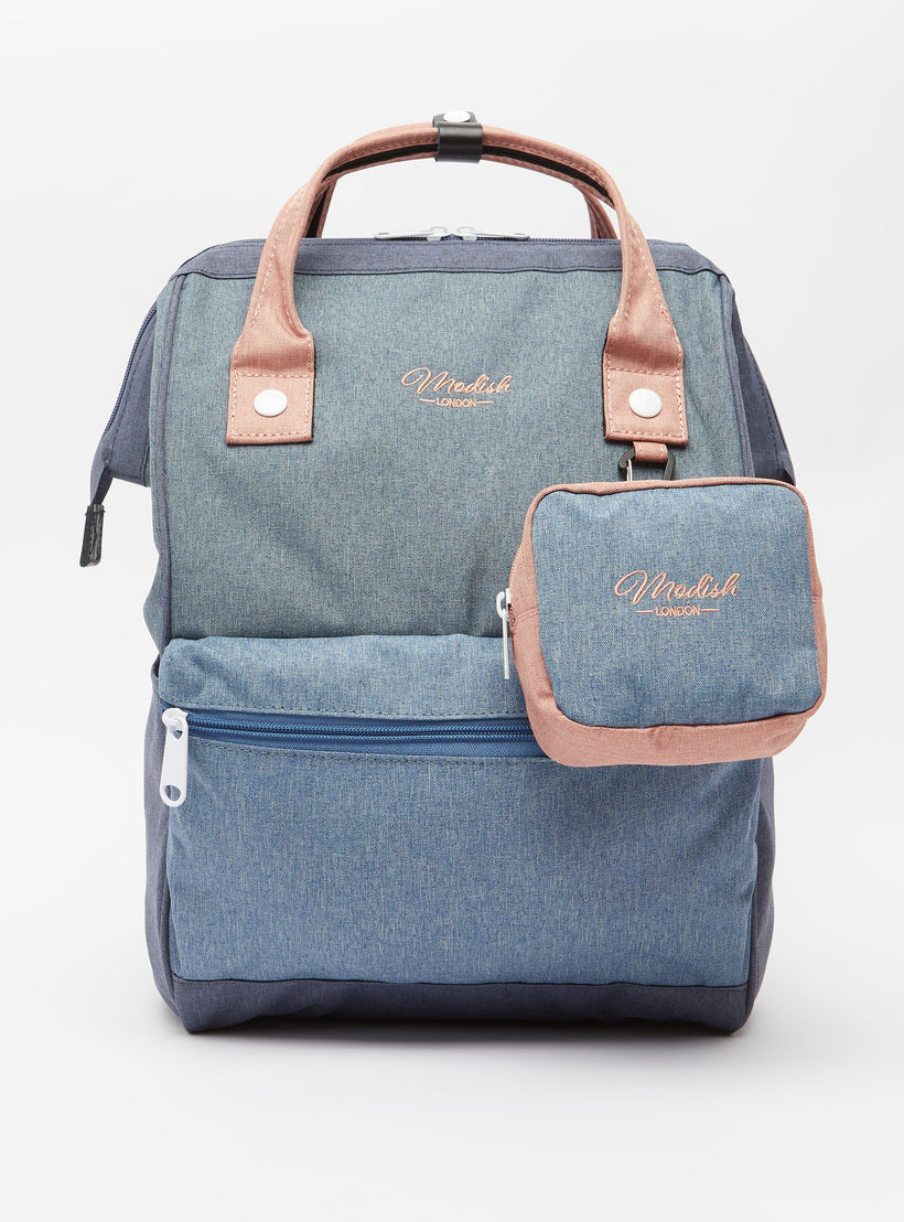 Textured Backpack with Adjustable Shoulder Straps-women-bagsandwallets-handbags-image-1