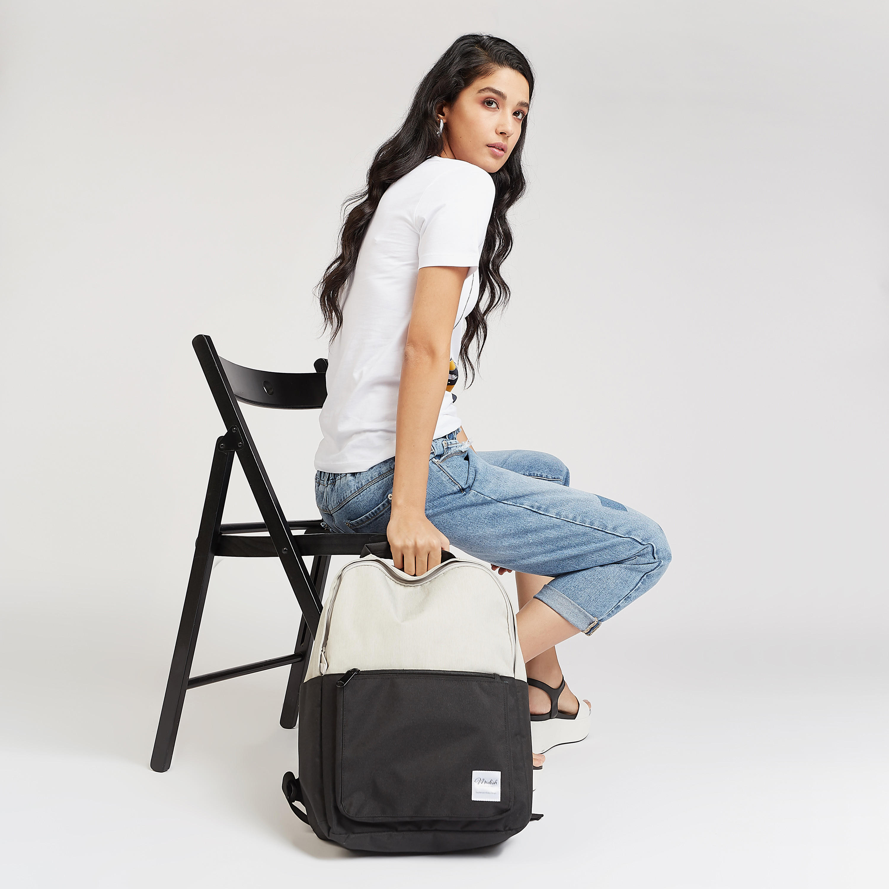Textured Backpack with Adjustable Straps and Zip Closure-women-bagsandwallets-handbags-image-2