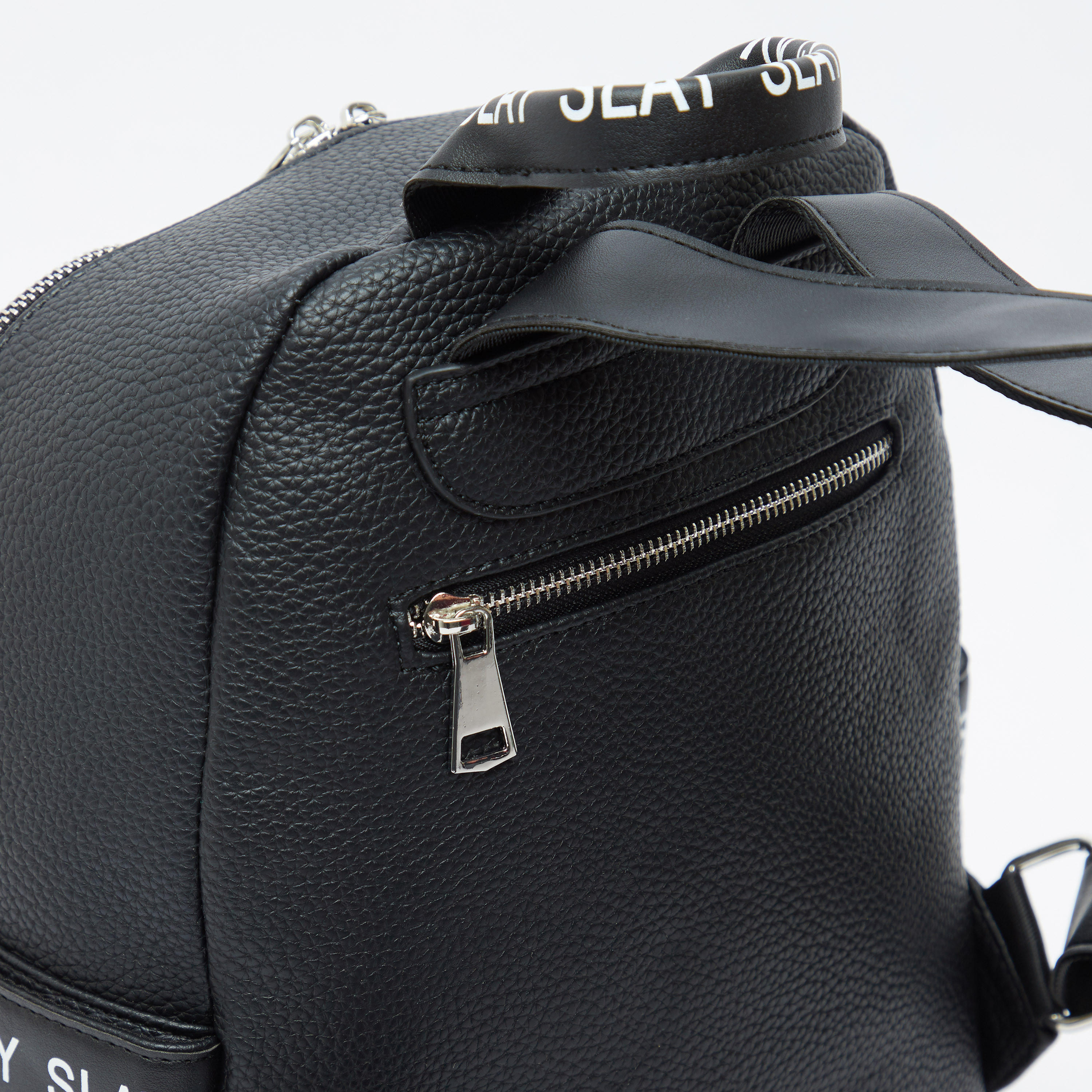 Textured Backpack with Adjustable Straps and Zip Closure-women-bagsandwallets-handbags-image-5