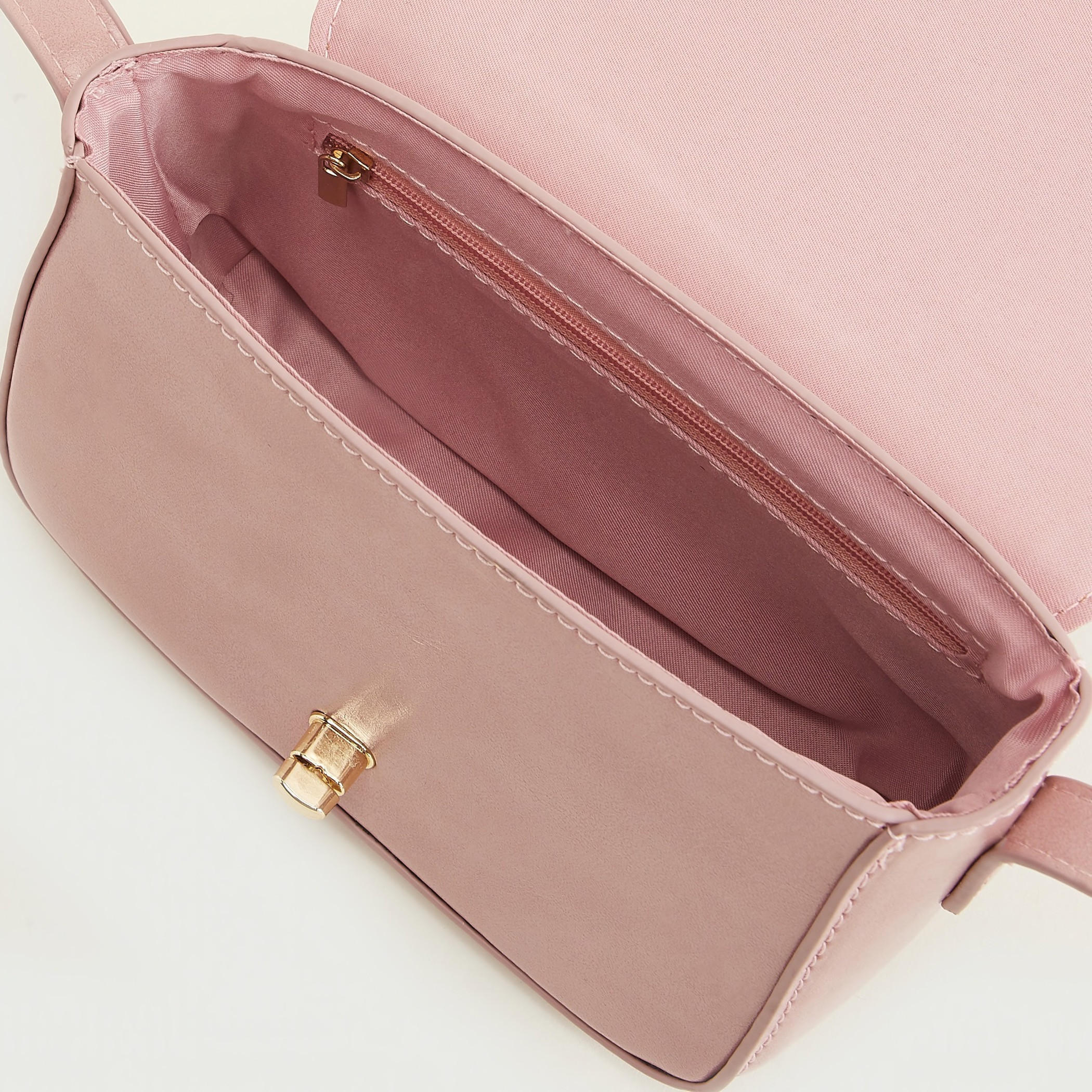 شنطة كروس بودي بارزة الملمس بحزام قابل للتعديل وقفل إغلاق تويست-women-bagsandwallets-handbags-image-2