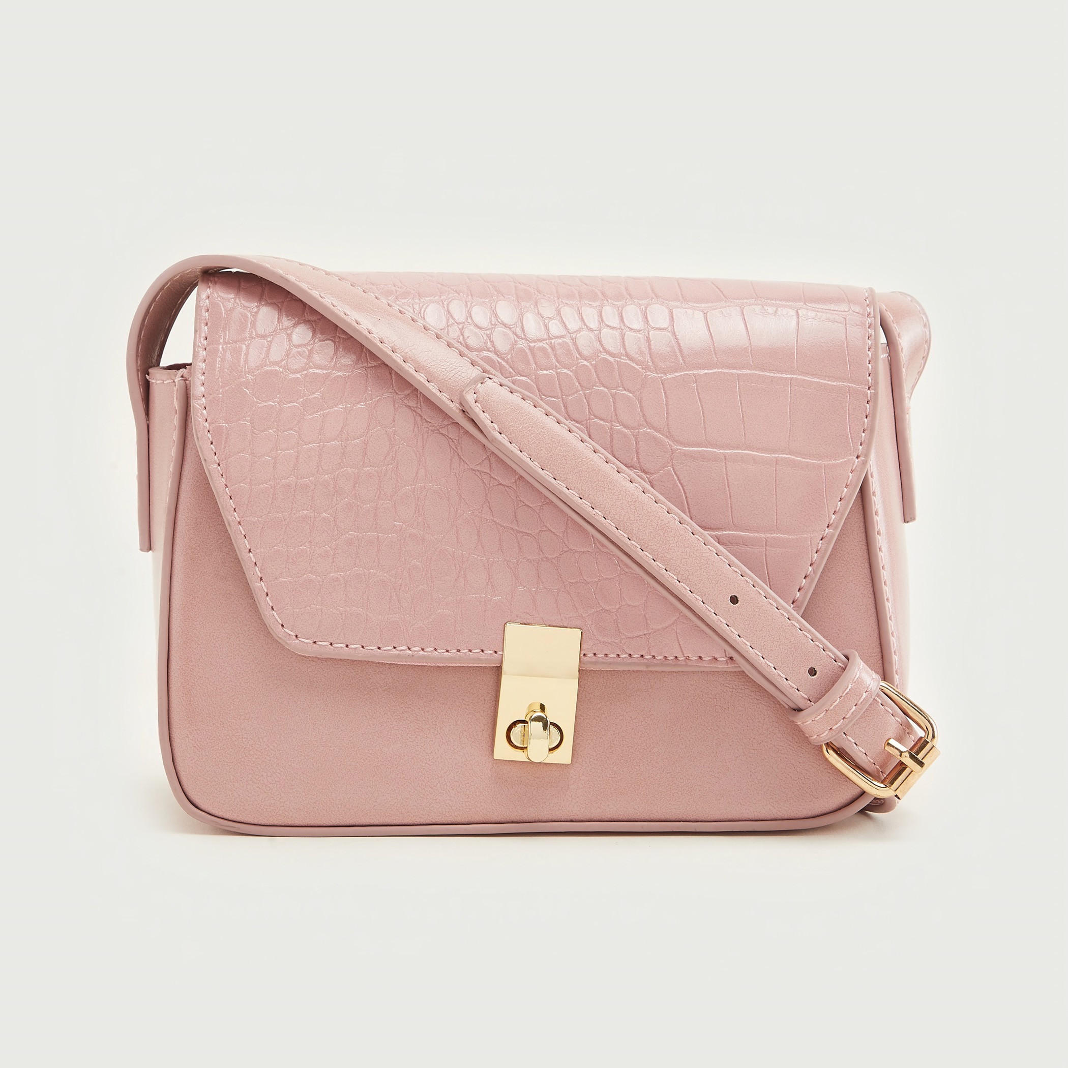 شنطة كروس بودي بارزة الملمس بحزام قابل للتعديل وقفل إغلاق تويست-women-bagsandwallets-handbags-image-3