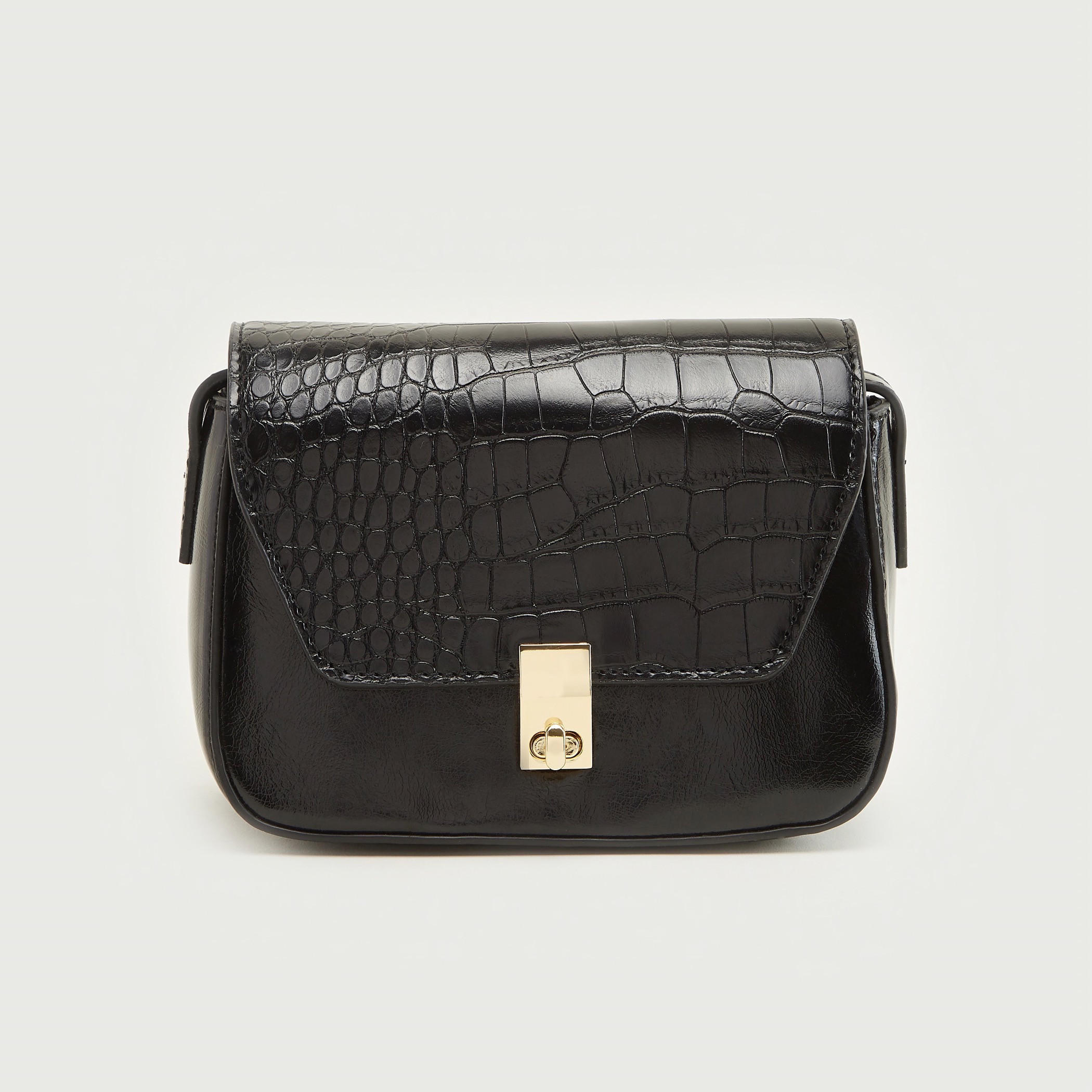 شنطة كروس بودي بارزة الملمس بحزام قابل للتعديل وقفل إغلاق تويست-women-bagsandwallets-handbags-image-1
