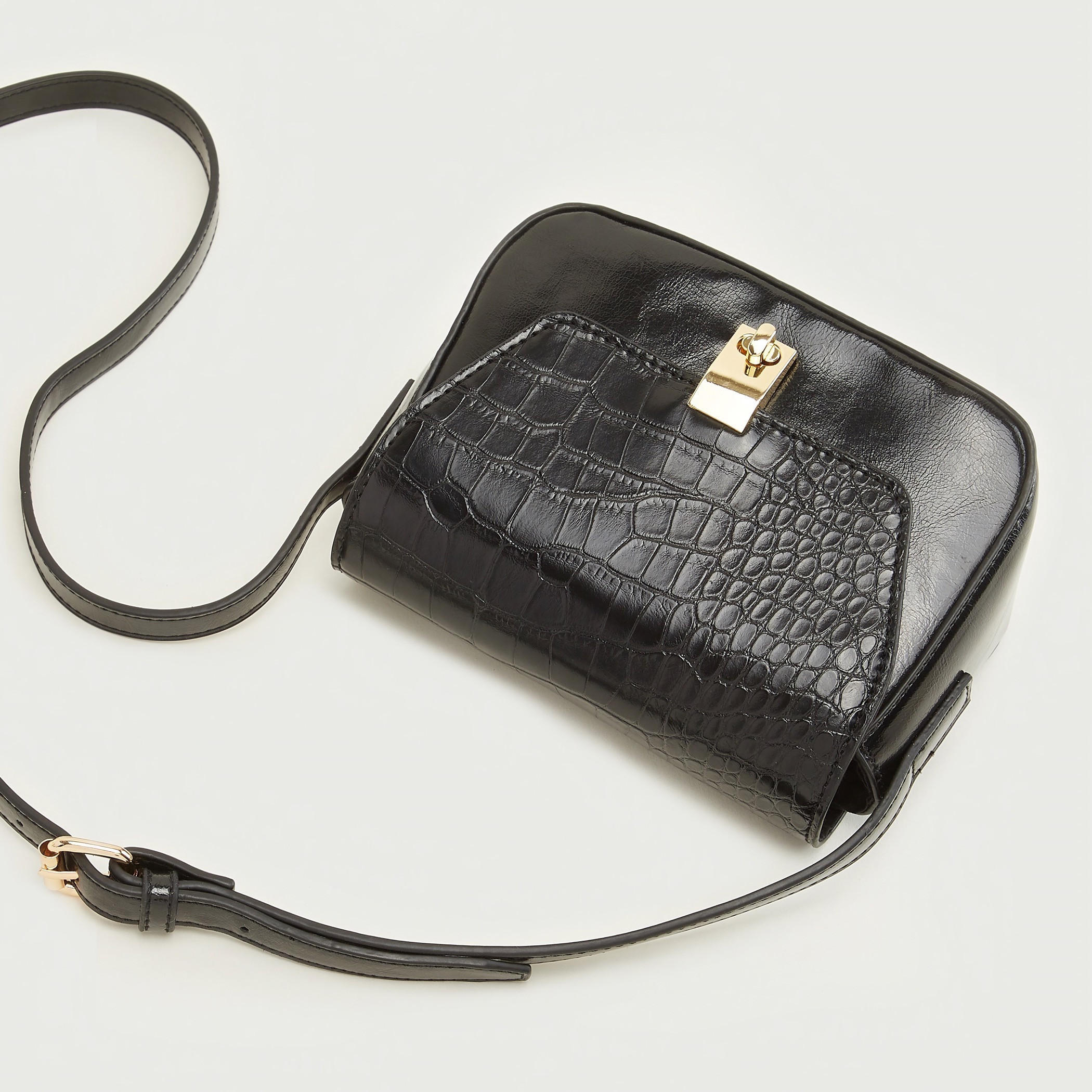 شنطة كروس بودي بارزة الملمس بحزام قابل للتعديل وقفل إغلاق تويست-women-bagsandwallets-handbags-image-3