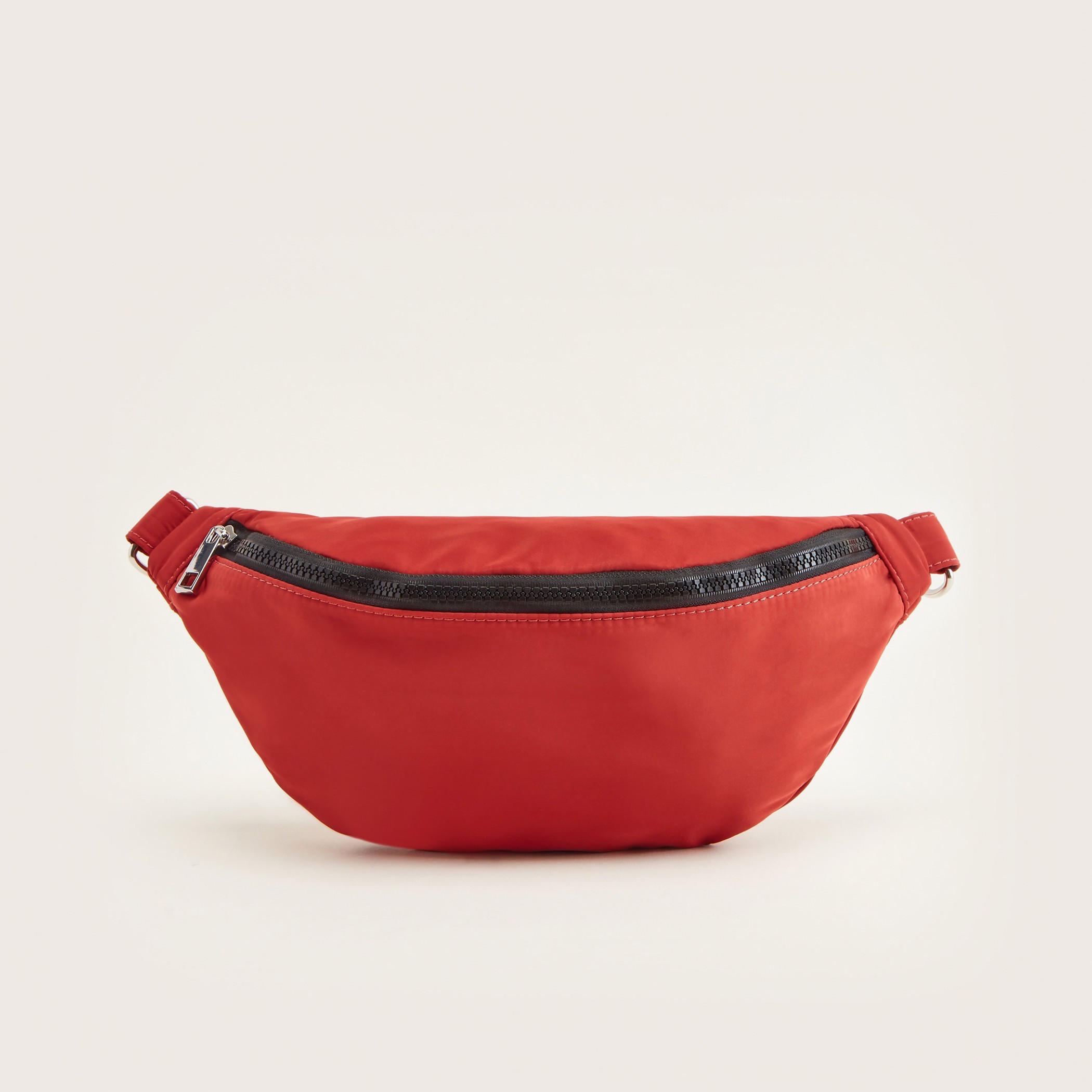 شنطة خصر سادة بسحّاب إغلاق وحزام قابل للتعديل-women-bagsandwallets-handbags-image-5