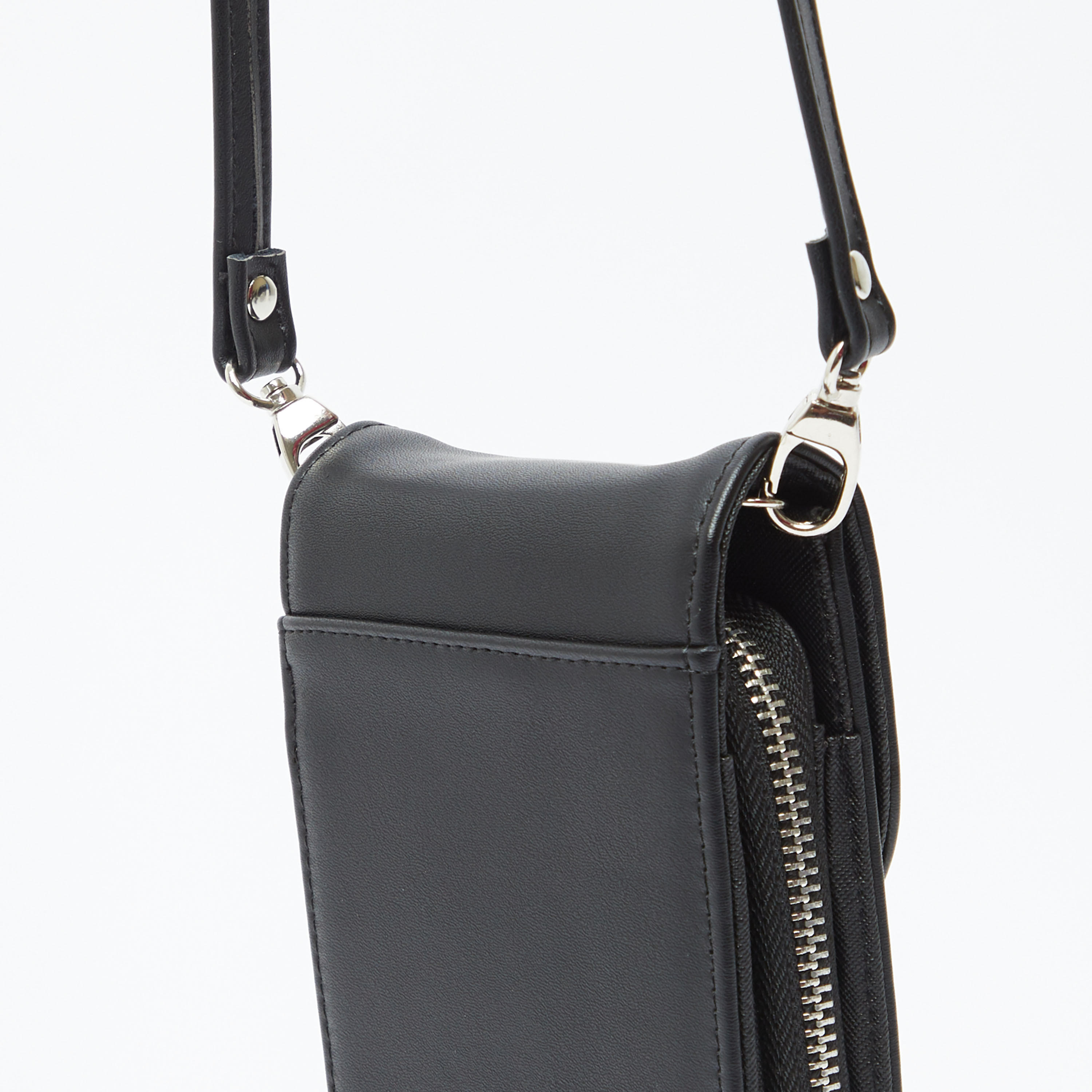 Solid Mobile Pouch with Flap and Shoulder Strap-women-bagsandwallets-handbags-image-4