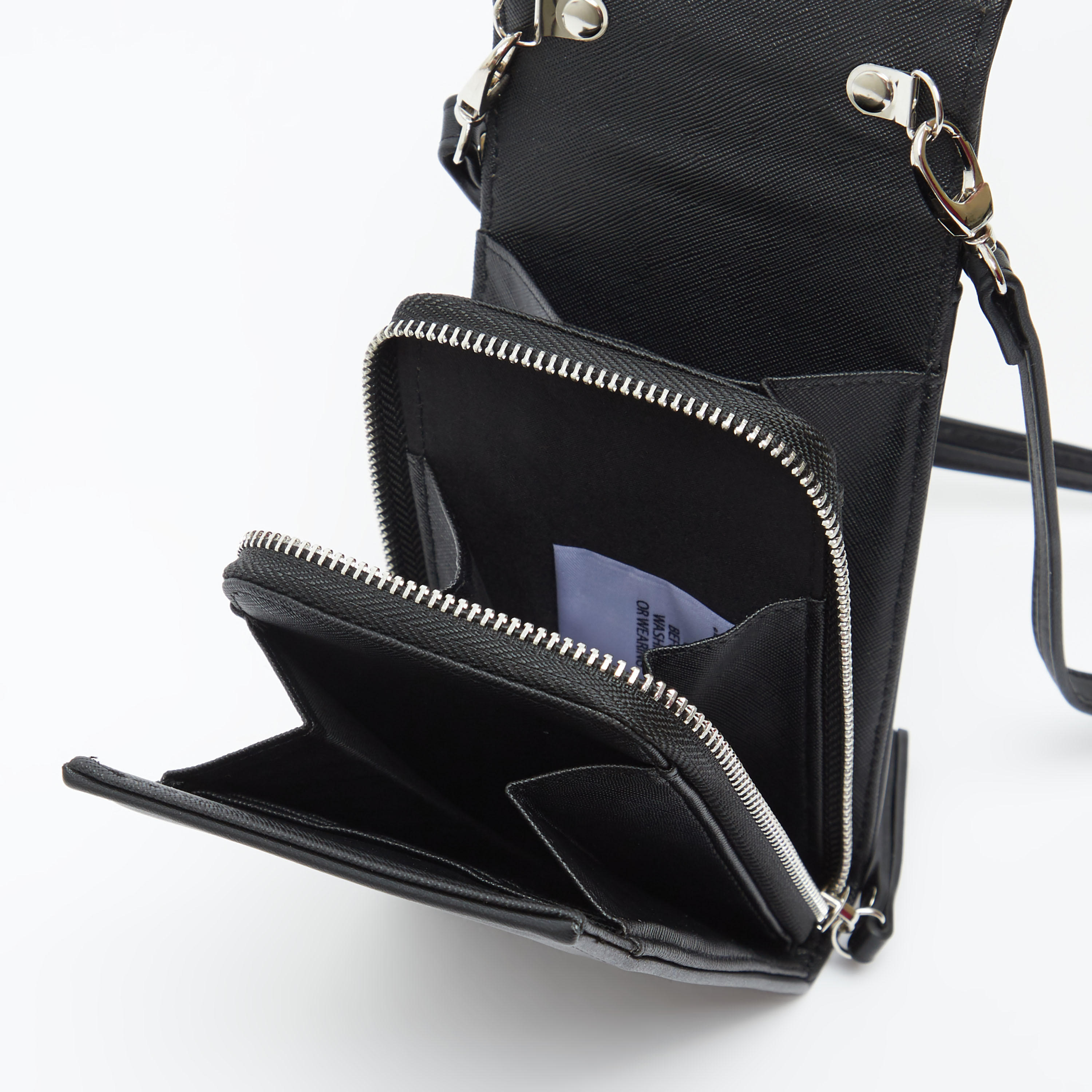 Solid Mobile Pouch with Flap and Shoulder Strap-women-bagsandwallets-handbags-image-5